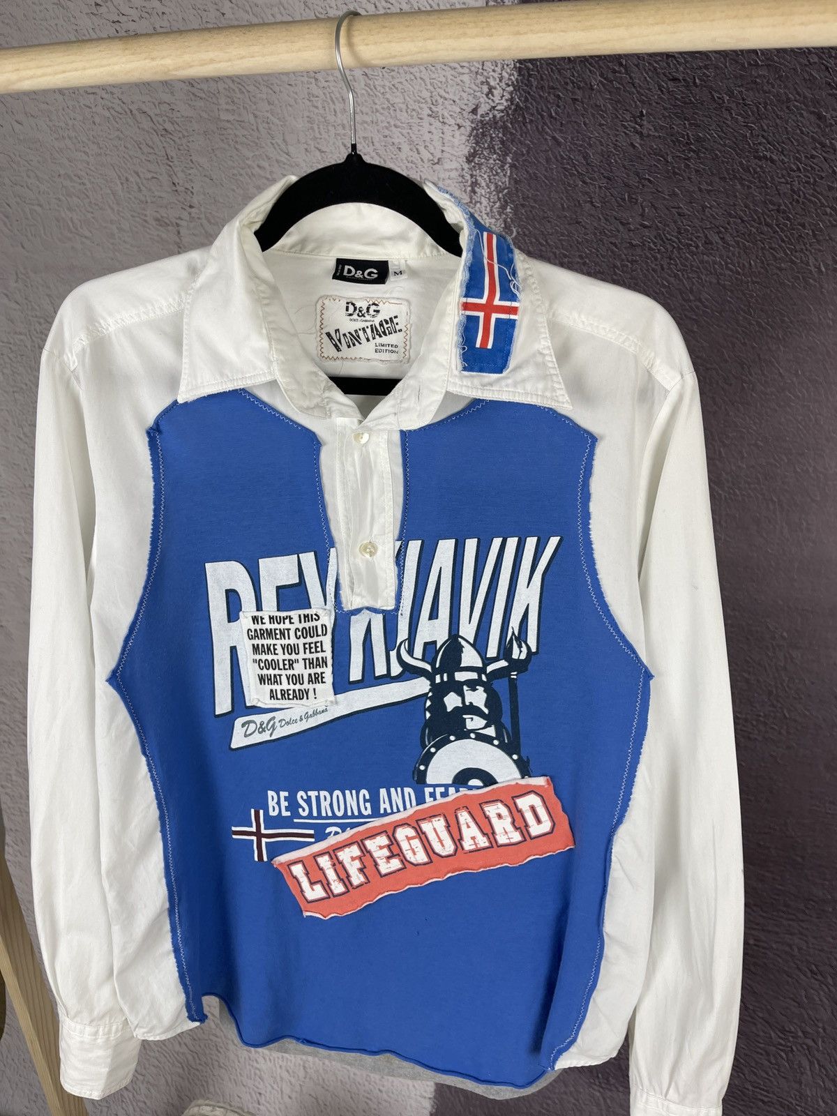 Dolce & Gabbana Very Rare Dolce & Gabbana Reykjavik Iceland Shirt Size US M / EU 48-50 / 2 - 7 Thumbnail