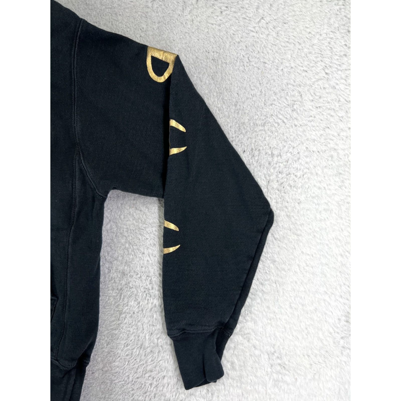 Champion Champion Hoodie Men Adult Small Black Reverse Weave Sweatshirt Logo Pullover Regular Cotton Blend Jersey Knit Size US S / EU 44-46 / 1 - 5 Thumbnail