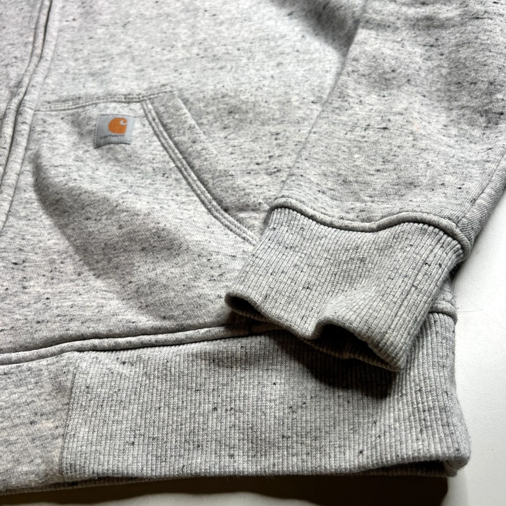 Carhartt VINTAGE Carhartt Women’s Zip-Up Hoodie Gray Relaxed Fit L 12–14 Full Zip Jacket Size L / US 10 / IT 46 - 7 Thumbnail