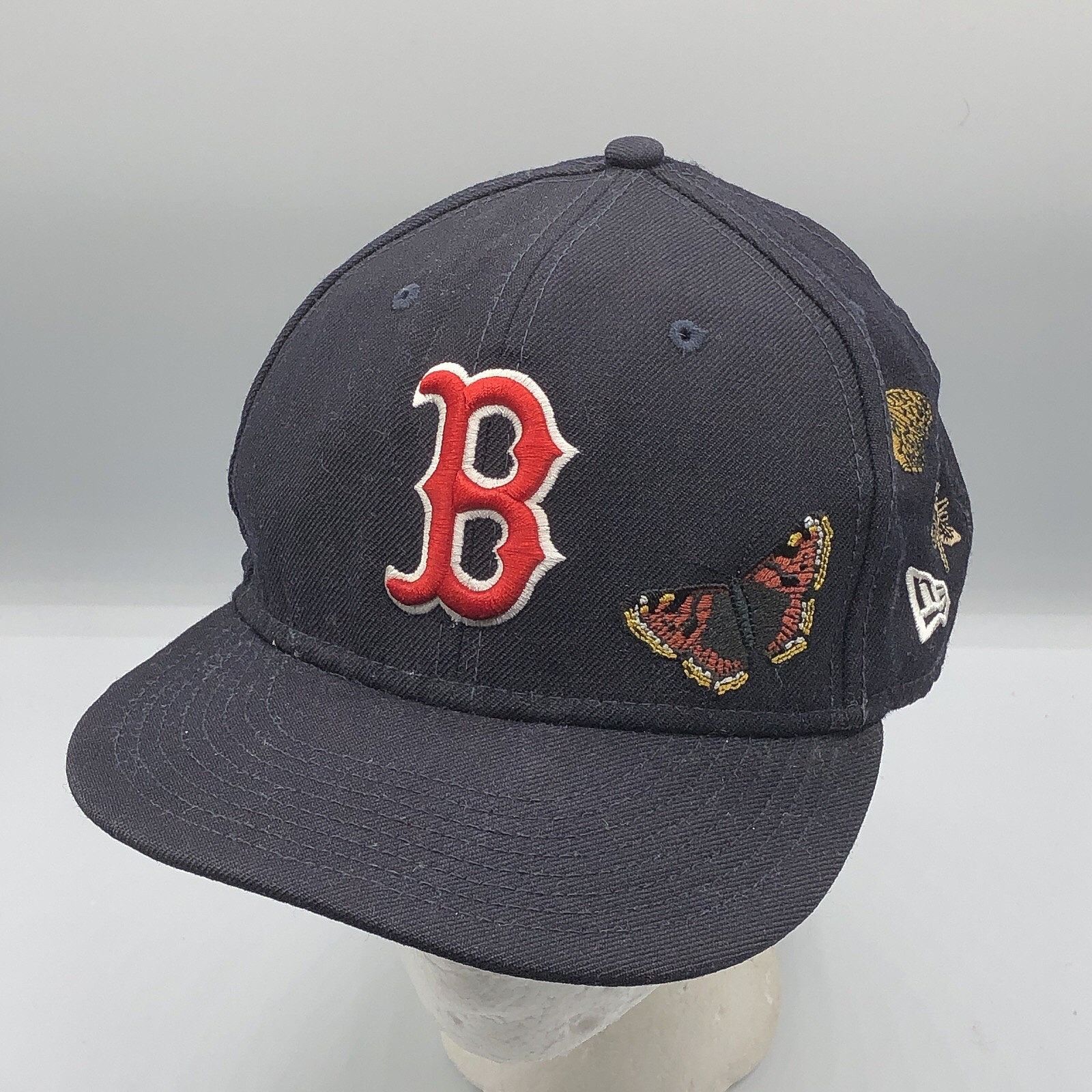 New Era New Era FELT Boston Red Sox Fitted Butterfly Garden Wool Hat Size ONE SIZE - 1 Thumbnail