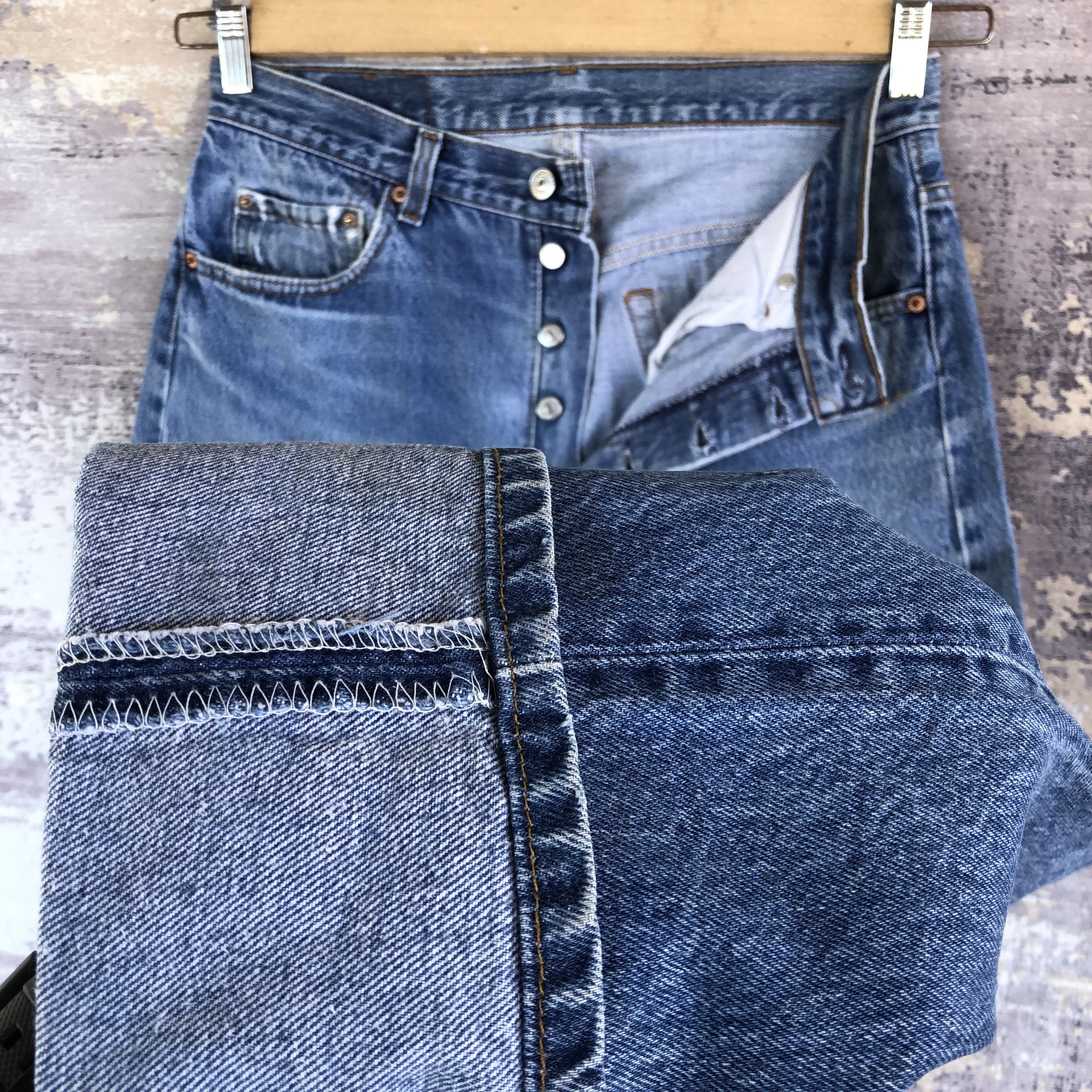 Levi's Vintage Levis 501 Faded Jeans Distressed Light Wash Denim Size US 30 / EU 46 - 8 Thumbnail