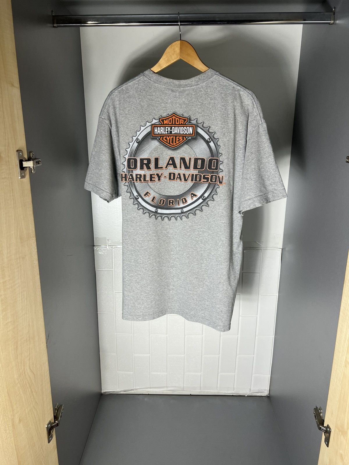 Harley Davidson VINTAGE HARLEY DAVIDSON MOTORCYCLE ORLANDO FLORIDA RETRO 90s Size US XL / EU 56 / 4 - 19 Thumbnail