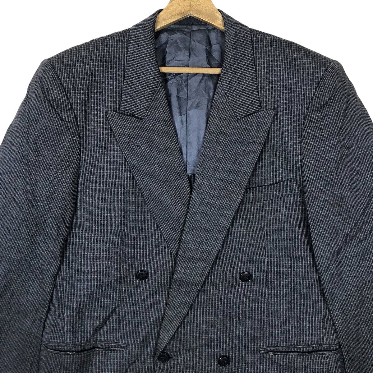 Hanae Mori Vintage Hanae Mori Monsieur Flat Button Double Breasted Coat Size US M / EU 48-50 / 2 - 2 Thumbnail