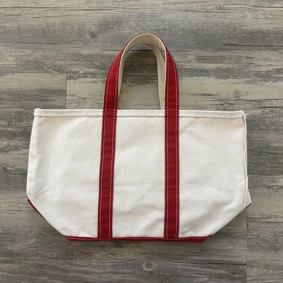 L.L. Bean Vintage L.L. Bean Boat And Tote Red Canvas Tote Bag Size ONE SIZE - 1 Thumbnail