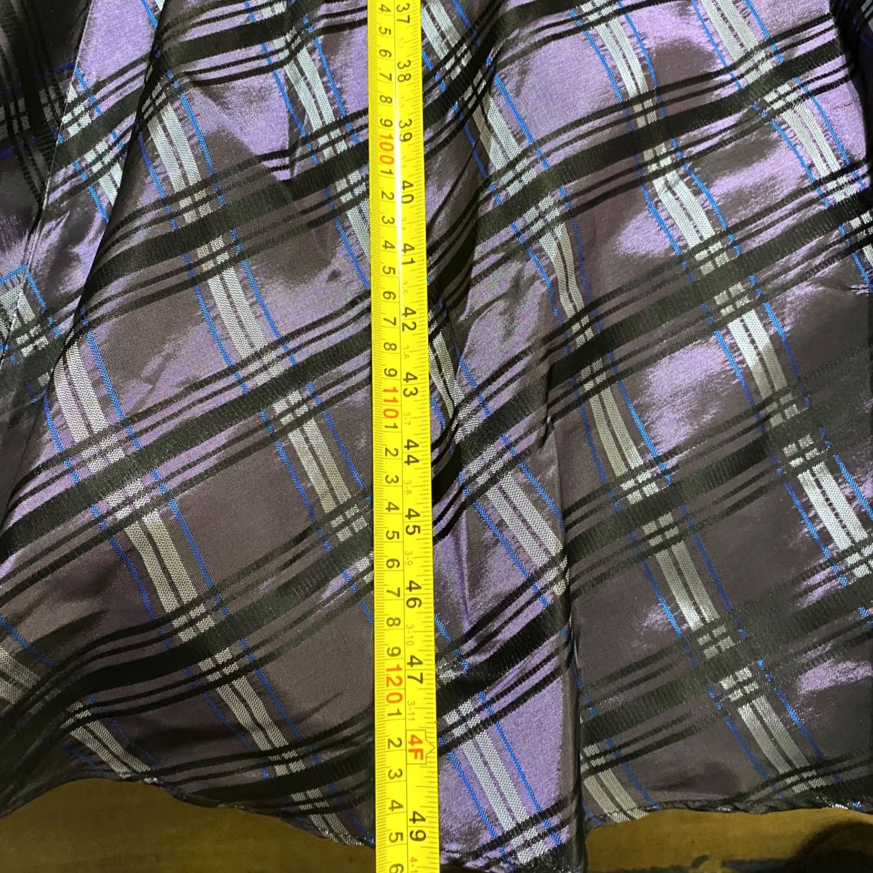 Coldwater Creek Coldwater Creek Dress Womens 3/4 Sleeve Black Velvet Plaid Midi A-Line Fit & Flare 6 XS?? Size M / US 6-8 / IT 42-44 - 4 Thumbnail