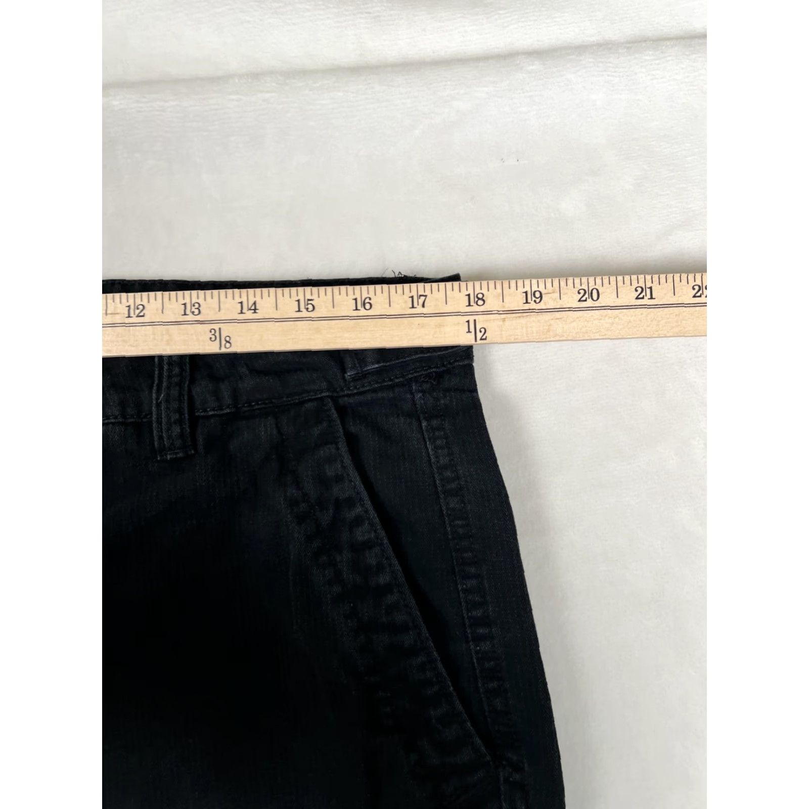 Vintage Liquid Venom Herringbone Cargo Pants Mens 36 Black Adjustable Waist Pockets Flat Front Zip Button Workwear Casual Pants Mens Size US 36 / EU 52 - 5 Thumbnail