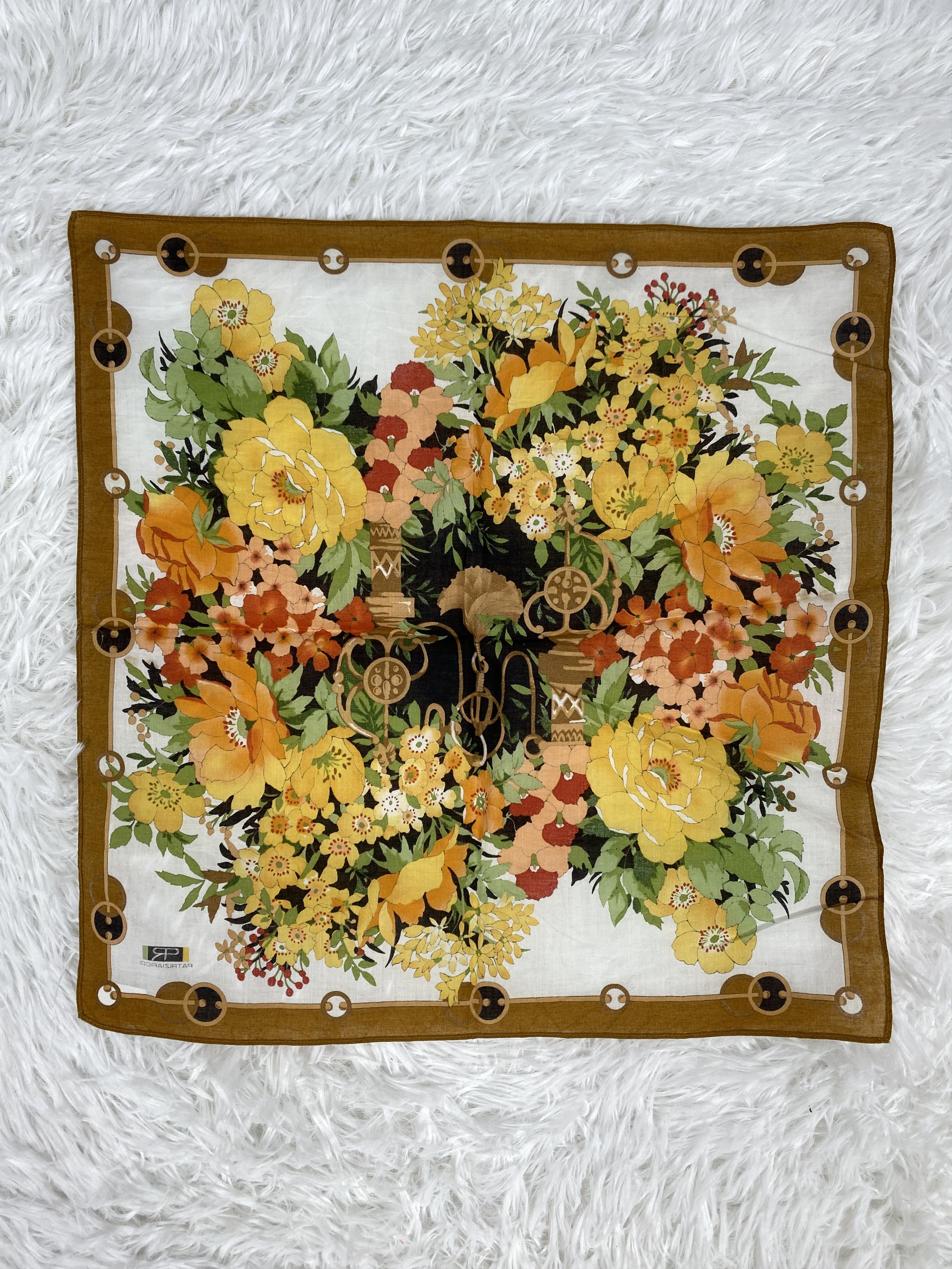 Vintage Vintage Patriziaricci Handkerchief Neckerchief PH0956 Size ONE SIZE - 4 Thumbnail