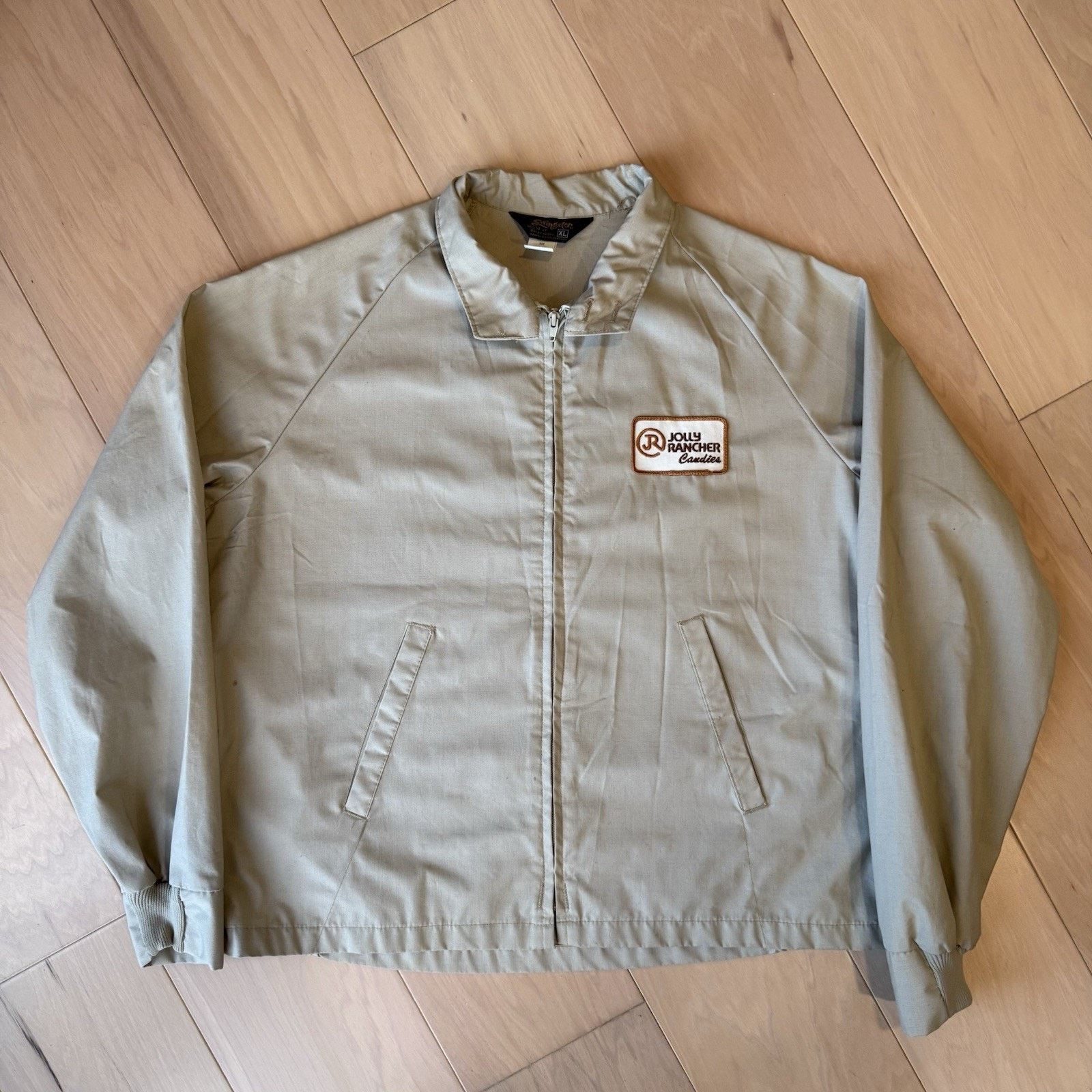 Swingster Vintage Swingster Jacket XL Khaki Full Zip 80s Made in USA Size US XL / EU 56 / 4 - 2 Thumbnail