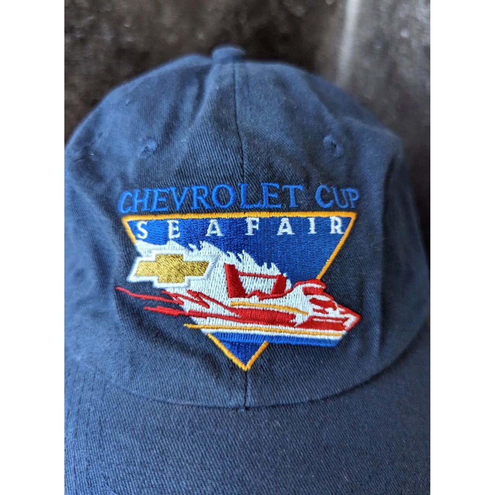 Vintage CHEVROLET Baseball Cap Seafair One Size Men Blue Size ONE SIZE - 2 Thumbnail