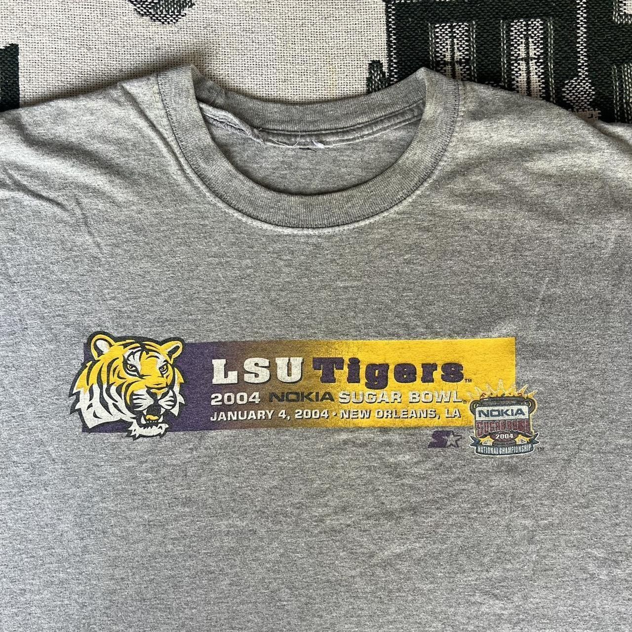 Vintage Crazy Vintage 2000s/Y2K 2004 LSU Tigers Nokia Sugar Bowl National Championship Starter Graphic Shirt Size US XL / EU 56 / 4 - 1 Thumbnail