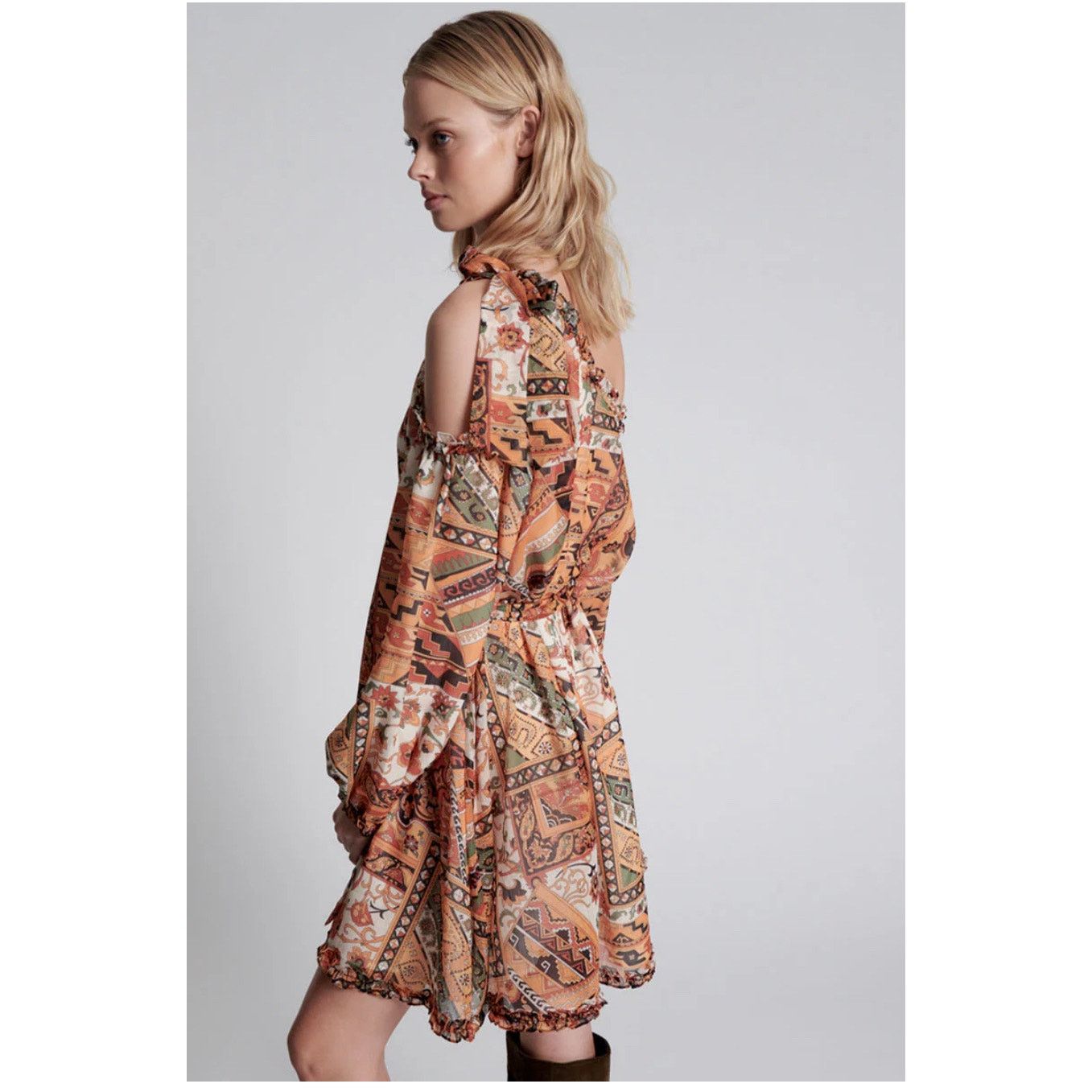 One Teaspoon One Teaspoon Bazar Paisley One Shoulder Mini Dress, NwT, XS Size XS / US 0-2 / IT 36-38 - 2 Thumbnail