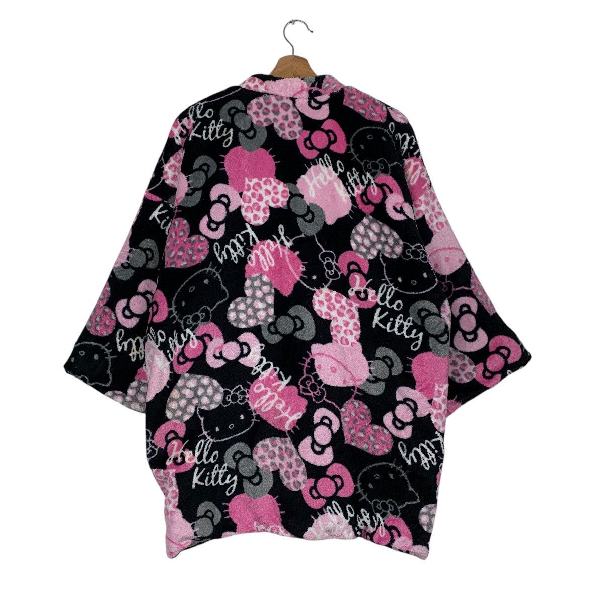 Japanese Brand Hello Kitty Fleece Fullprint Kimono Size L / US 10 / IT 46 - 7 Thumbnail