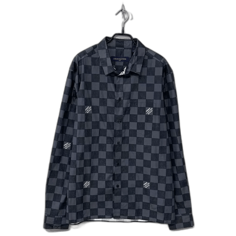 Louis Vuitton Louis Vuitton Checkered Logo Shirt Jacket Size US XL / EU 56 / 4 - 1 Thumbnail