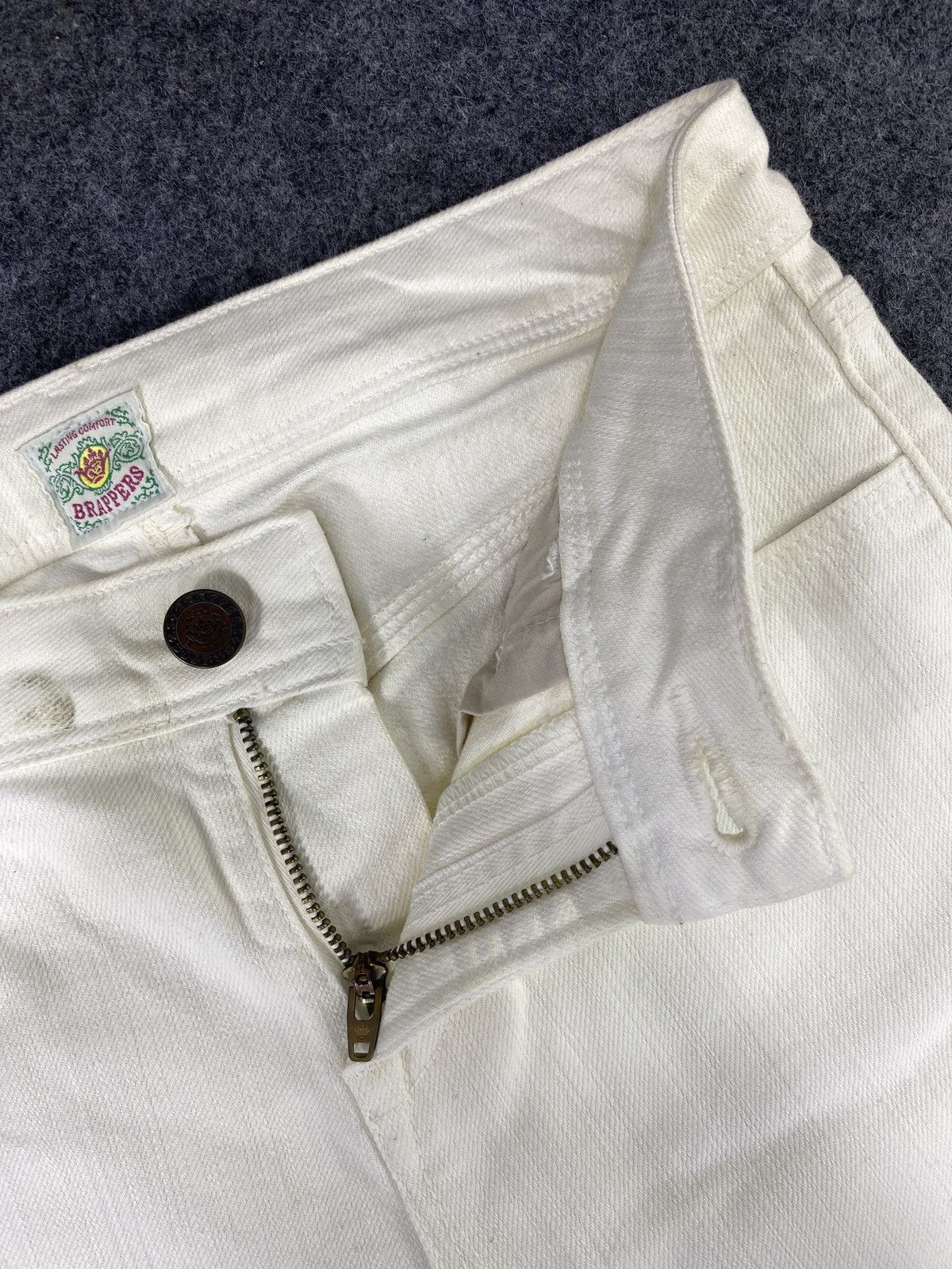 Japanese Brand × Jean Brappers Lasting Comfort White Flare Jeans-J1059 Size 27" / US 4 / IT 40 - 7 Thumbnail