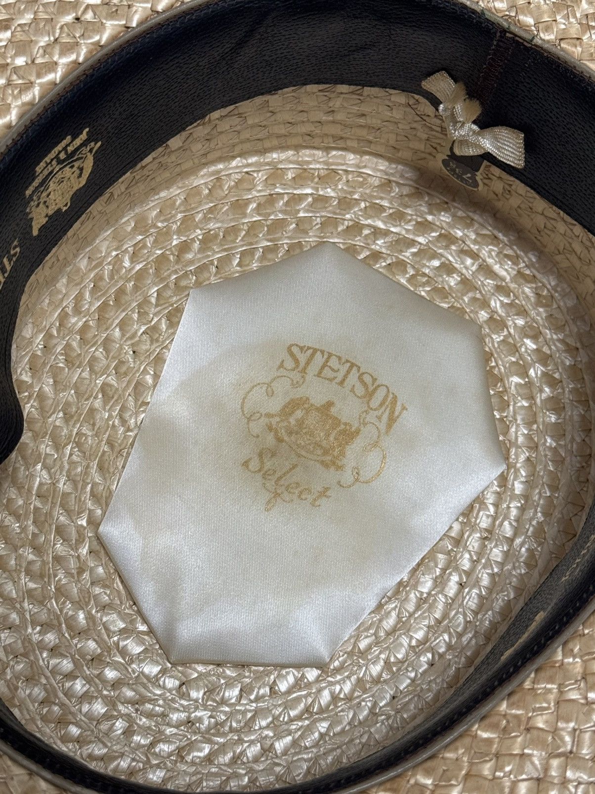 Other 50s Stetson Select Boater Hat size: 7 3/8 Size 38 - 2 Thumbnail