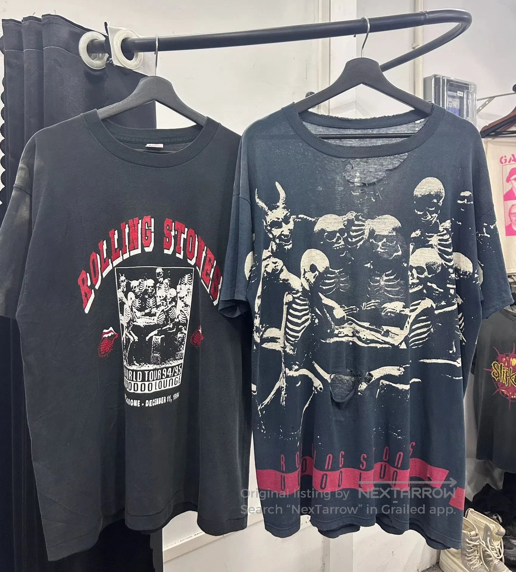 Vintage Vintage 90s Rolling Stones Band Tee. Size US XXL / EU 58 / 5 - 5 Thumbnail