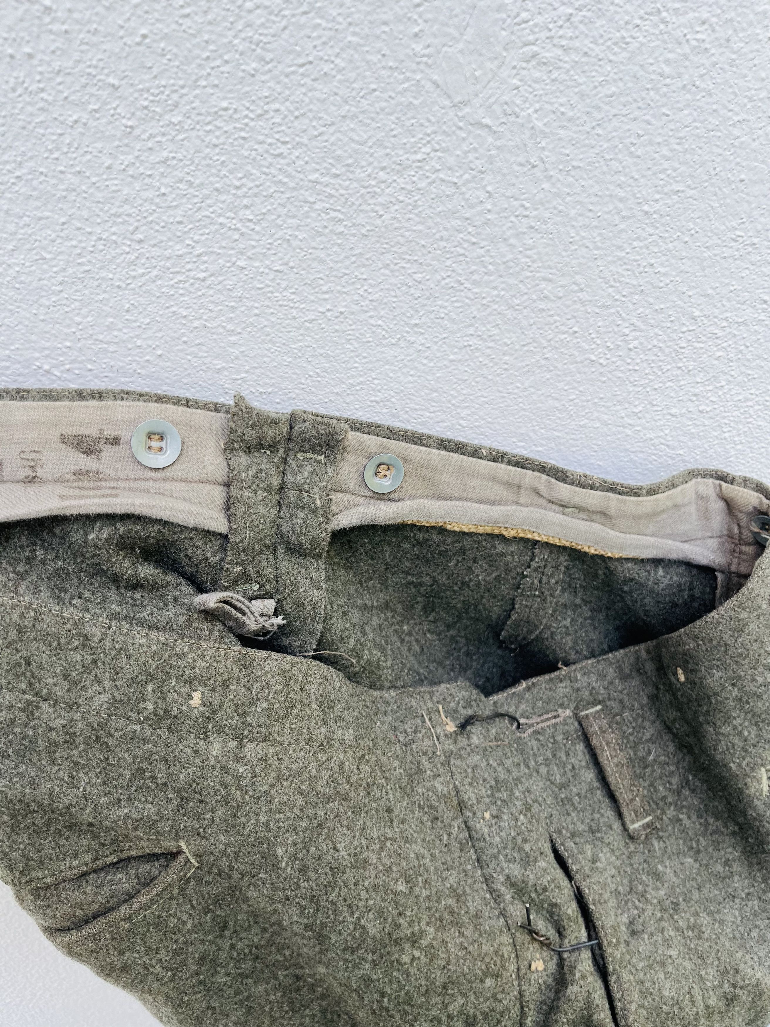 Vintage Vintage 40s World War 2 Swedish ACB Military Pant ww2 Size US 33 - 9 Thumbnail