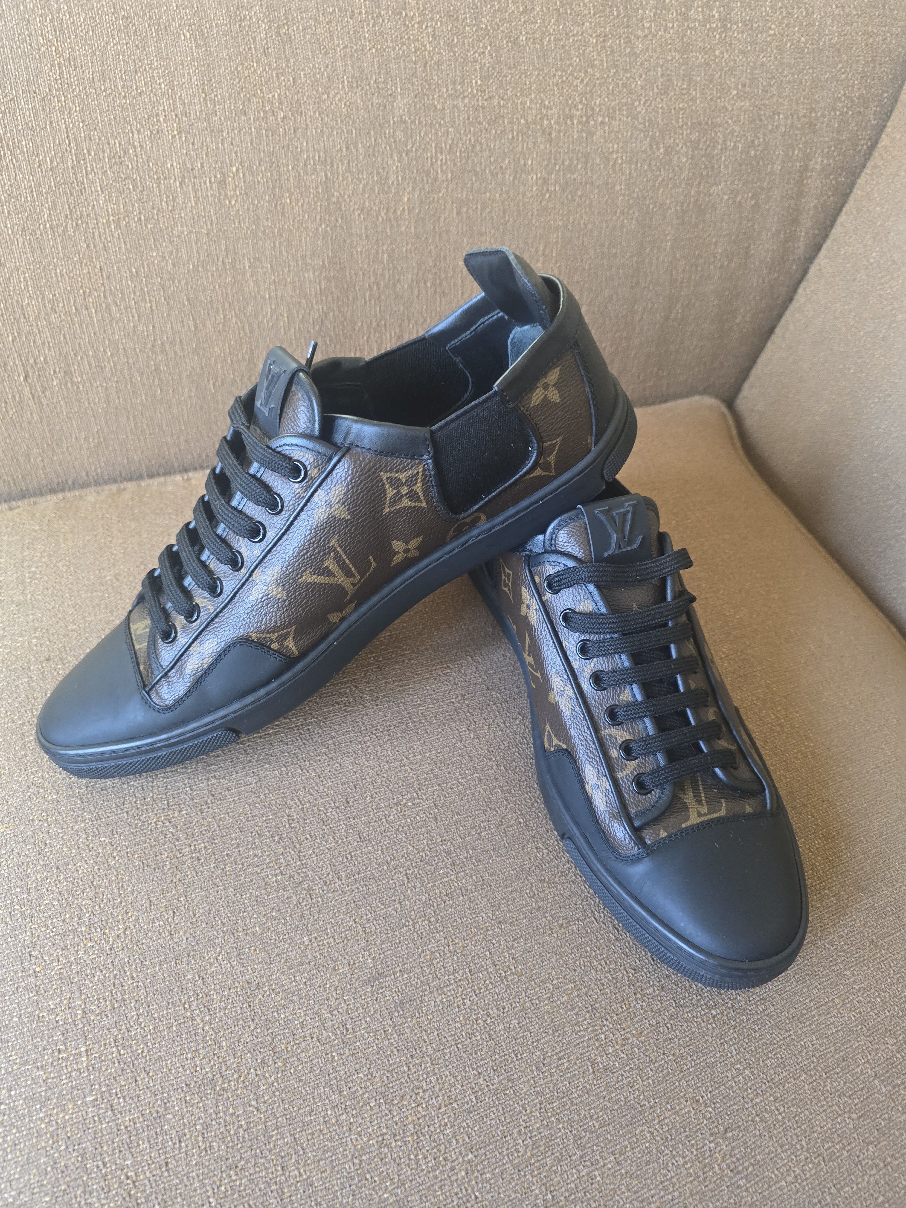 Louis Vuitton Louis Vuitton Brown/Black Monogram Sneakers Size 7.5/US 8.5 Size US 8.5 / EU 41-42 - 10 Thumbnail