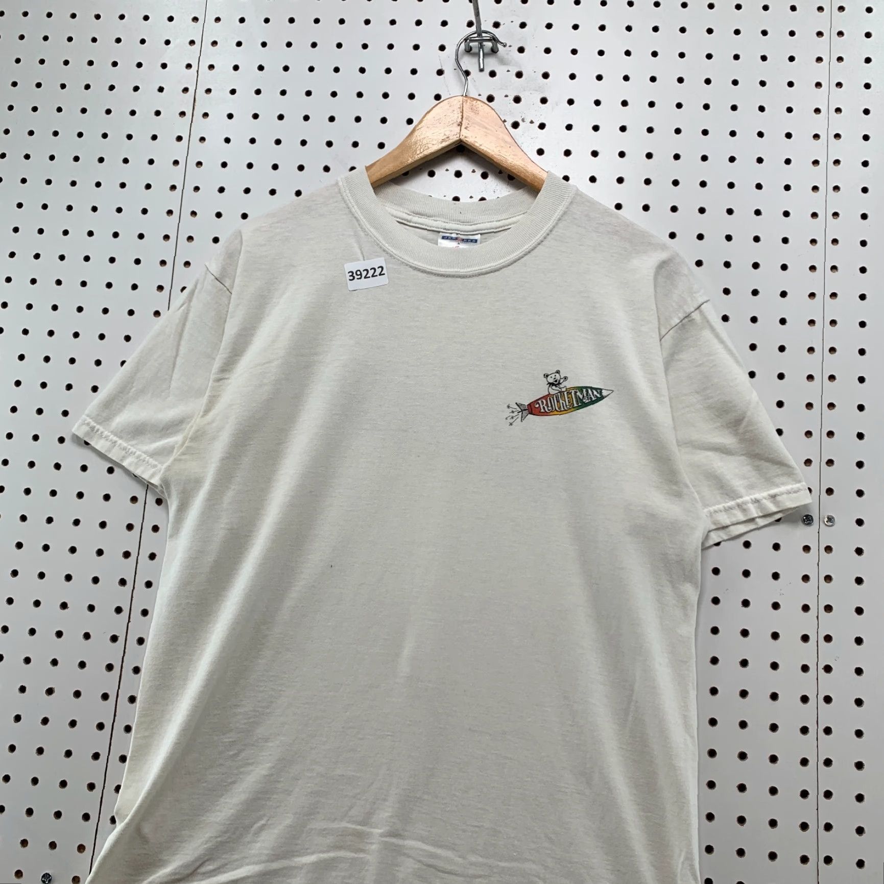 Jerzees Vintage Grateful Dead Bear T-Shirt Men Large White Music 20.5x26 Size US M / EU 48-50 / 2 - 3 Thumbnail