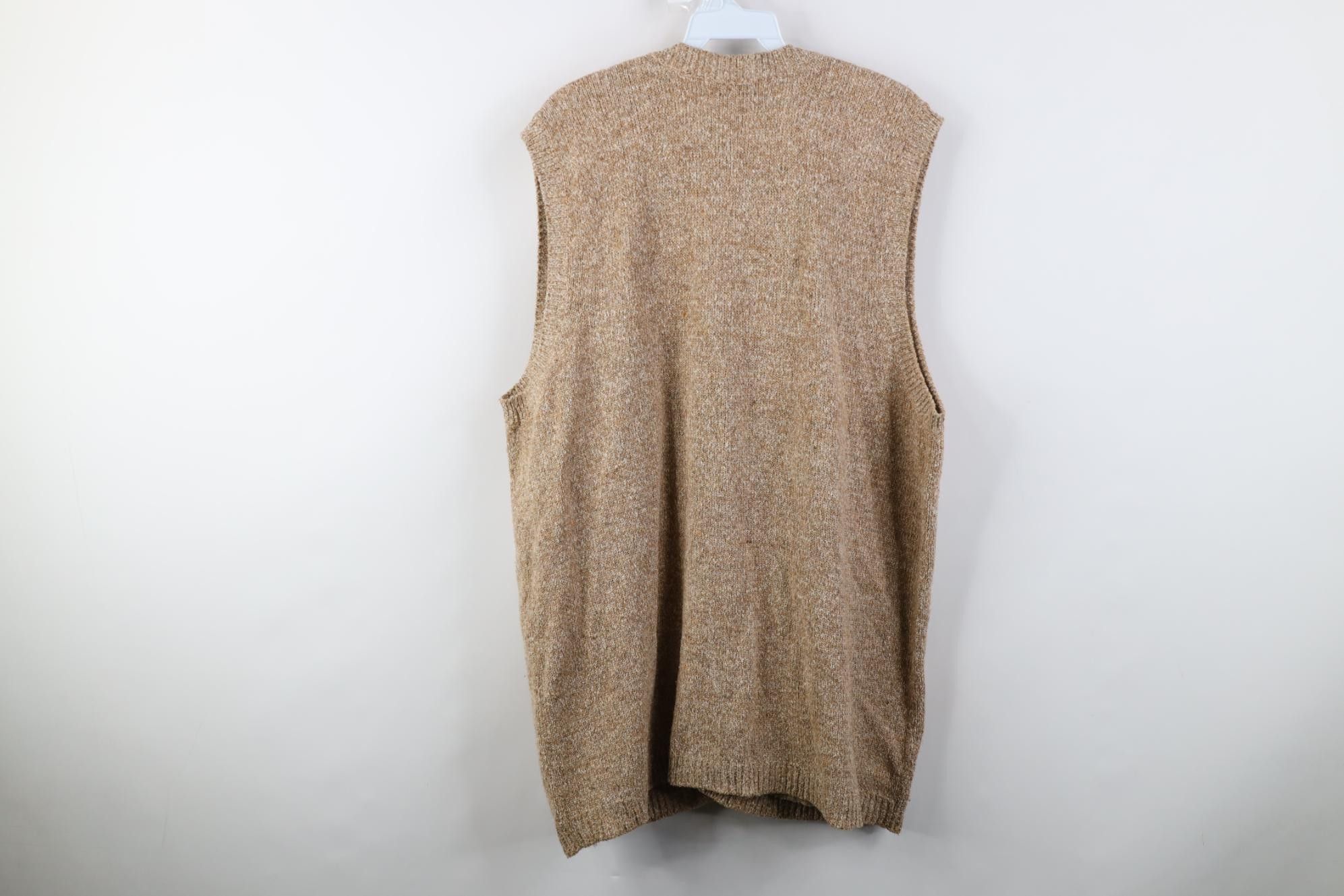 Vintage Vintage 90s Streetwear Wool Blend Knit Cardigan Sweater Vest Size XL / US 12-14 / IT 48-50 - 7 Thumbnail
