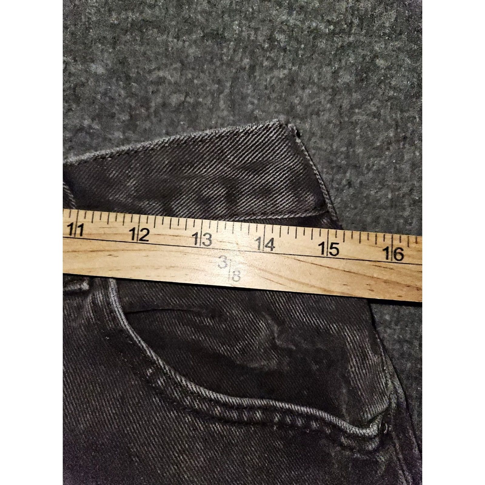Lee VINTAGE LEE Tapered Jeans Women's 14 Medium High Rise 30 Inseam Black 90s Preppy USA Mens Womens Girls Size 36" / US 14 / IT 50 - 3 Thumbnail