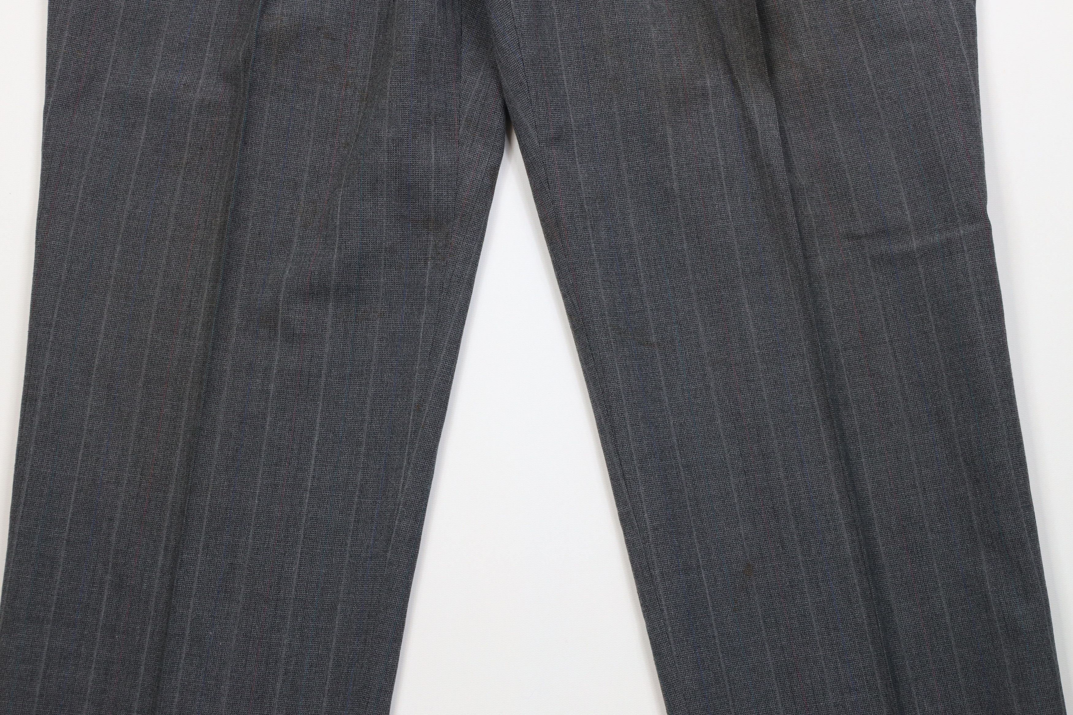 Vintage Vintage 70s Worsted Wool Blend Knit Wide Leg Chino Pants USA Size US 38 / EU 54 - 4 Thumbnail