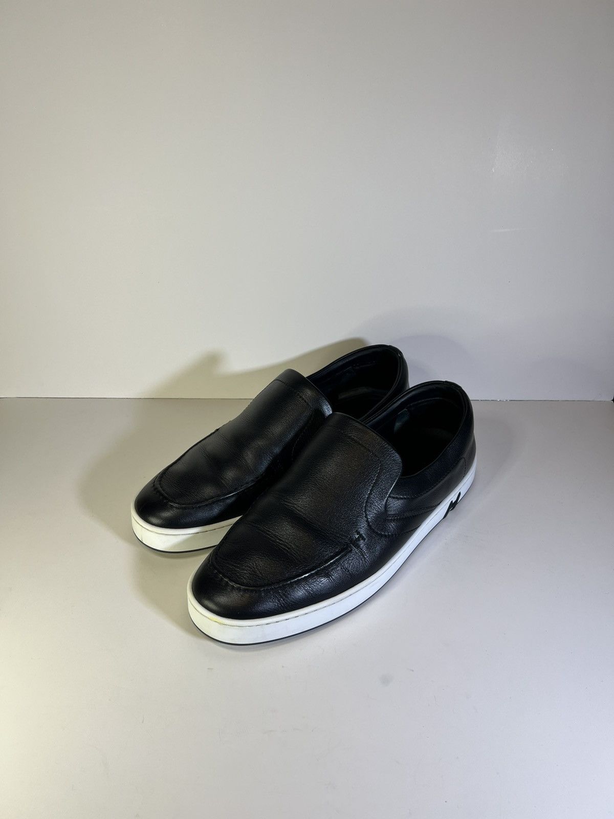 Hermes Hermès Kiddy slip-on sneaker calfskin leather designer luxur Size US 12 / EU 45 - 16 Thumbnail