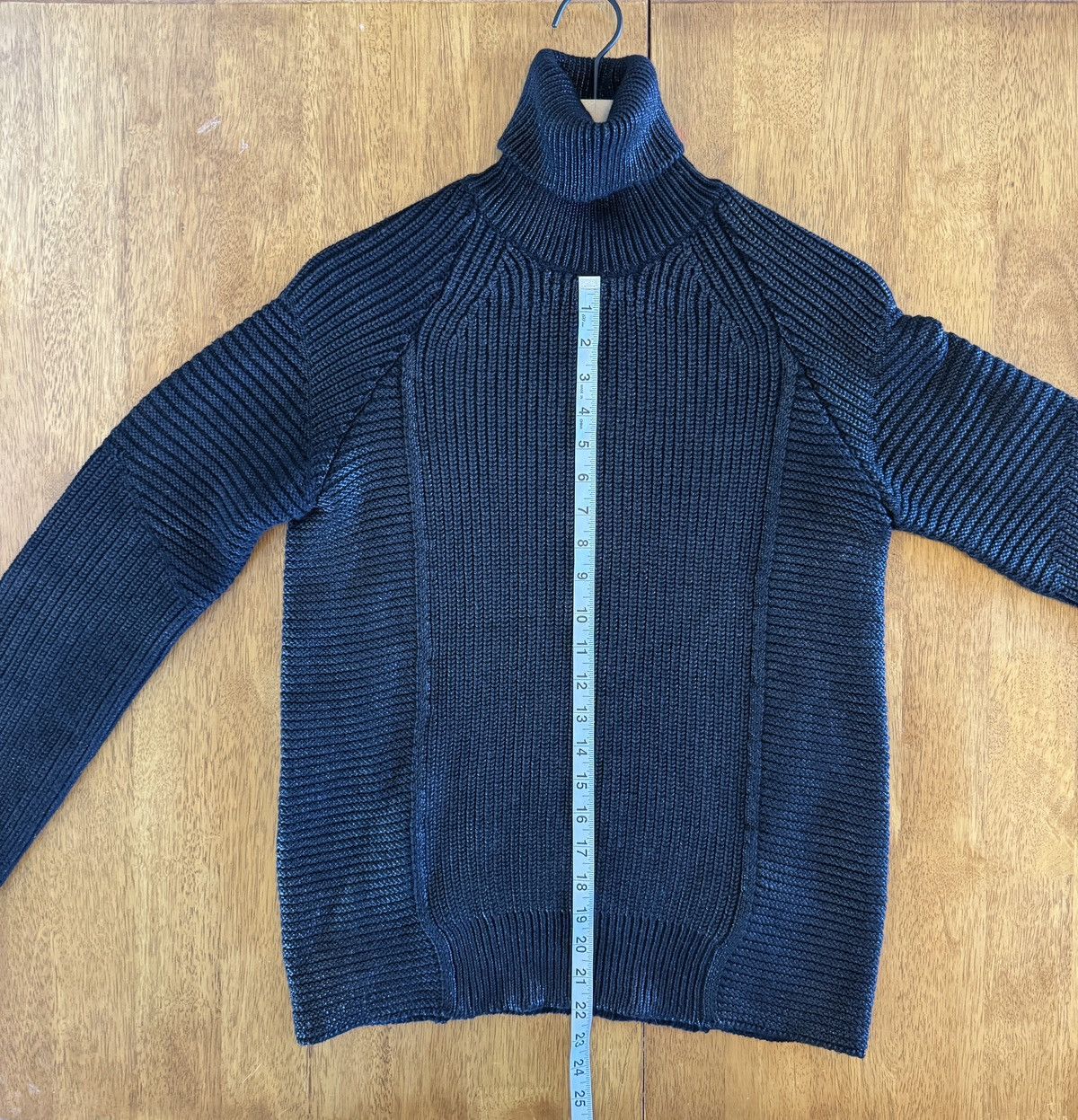 Diesel Black Gold Black Shiny Thread Turtleneck Sweater Size US XS / EU 42 / 0 - 6 Thumbnail