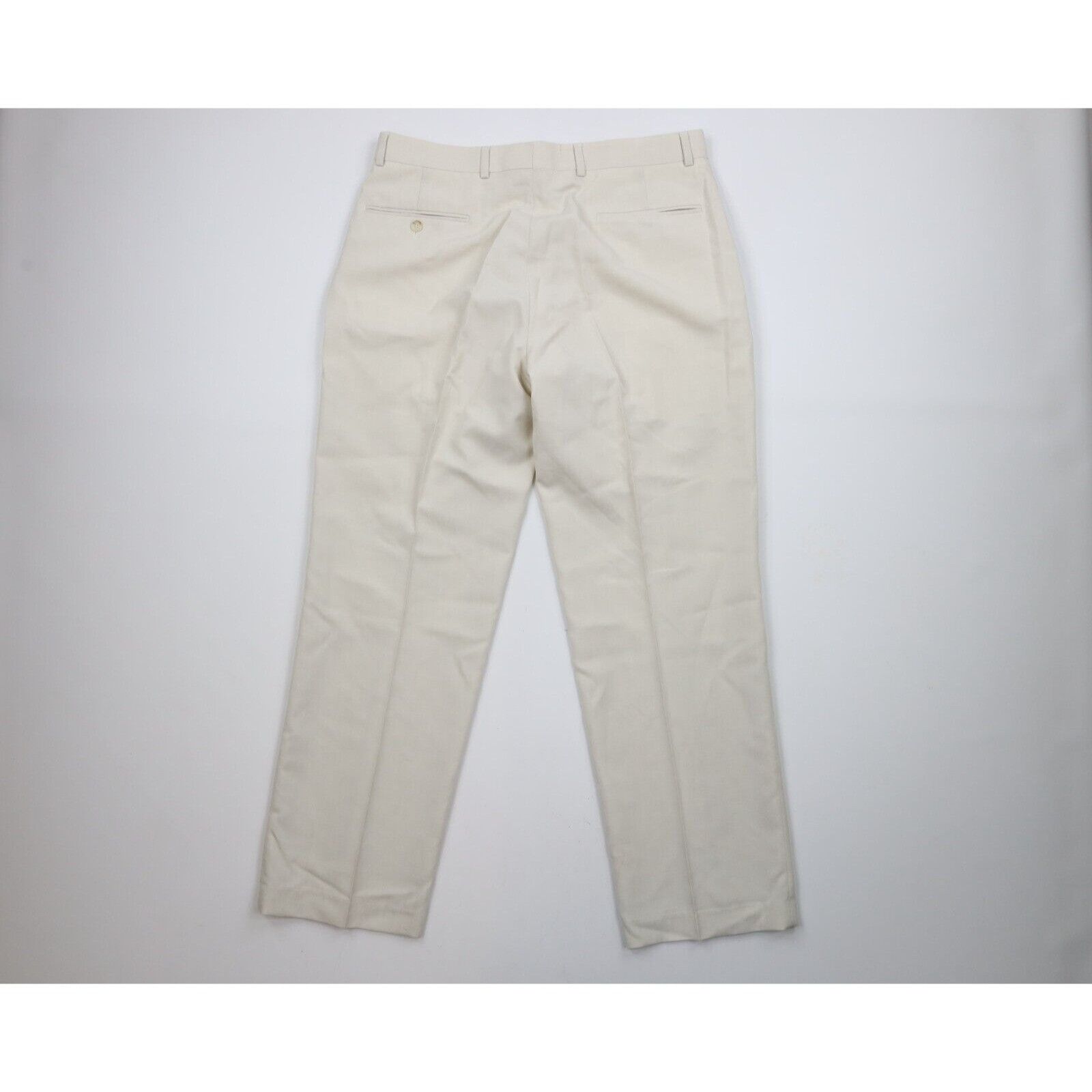 Vintage Streetwear Lightweight 3 Piece Wedding Suit Beige Size 46R - 11 Thumbnail