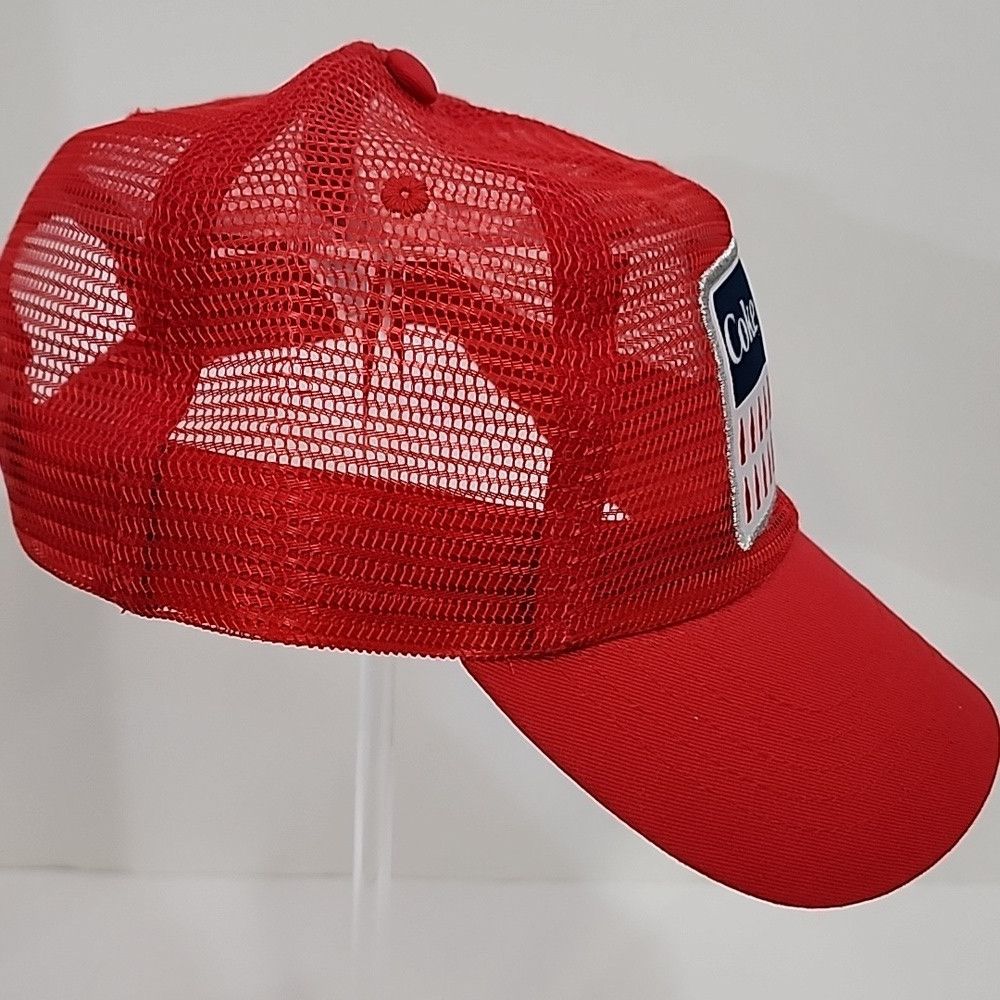 Other Coke Men/Unisex Candy Red Trucker Style Hat Adjustable Size ONE SIZE - 3 Thumbnail