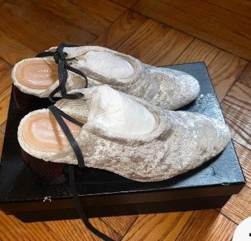 Dries Van Noten Dries Van Norten Silver Mule Size US 6.5 / IT 36.5 - 4 Thumbnail