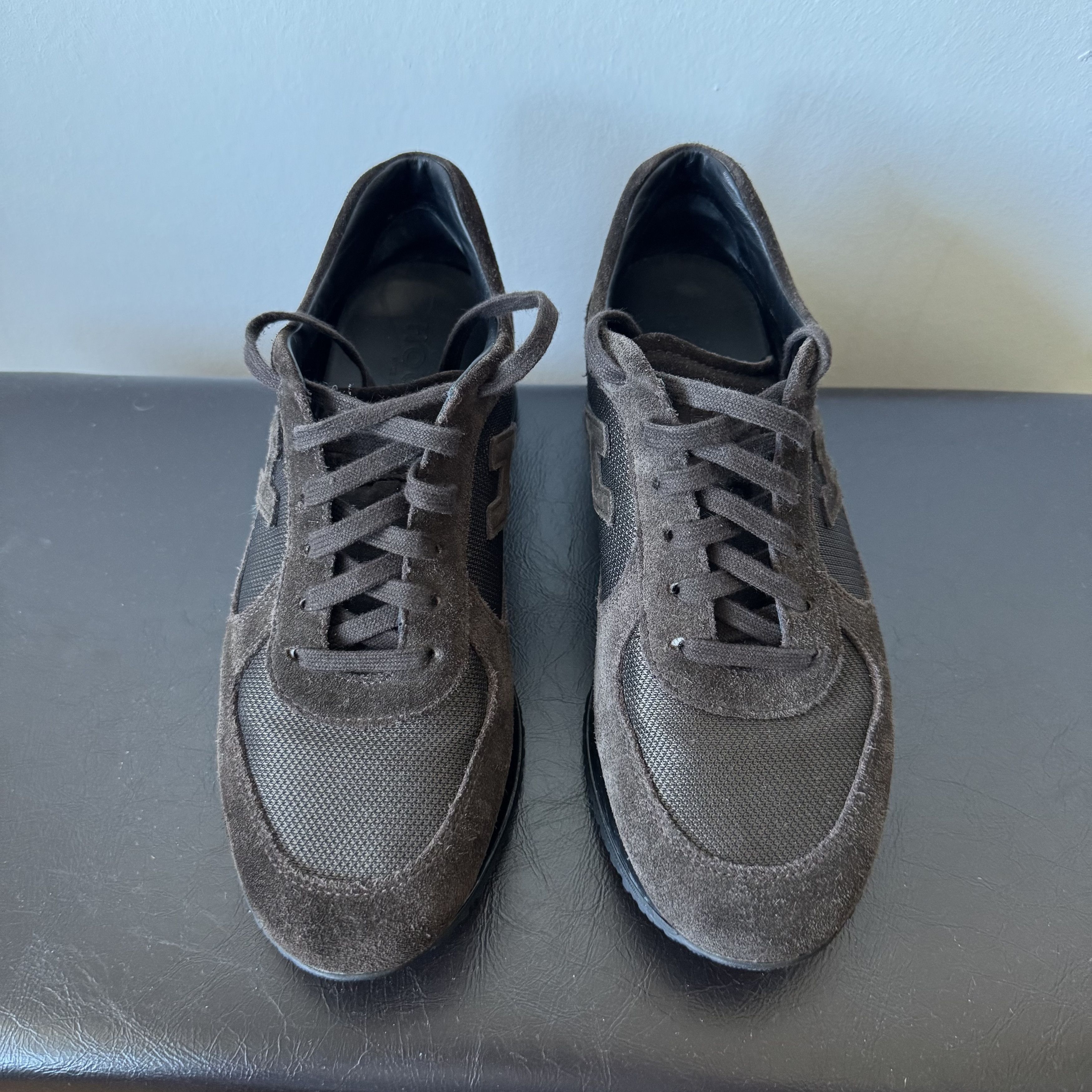 Hogan HOGAN Suede Brown Logo Sneakers Italy Size US 7 / EU 40 - 7 Thumbnail