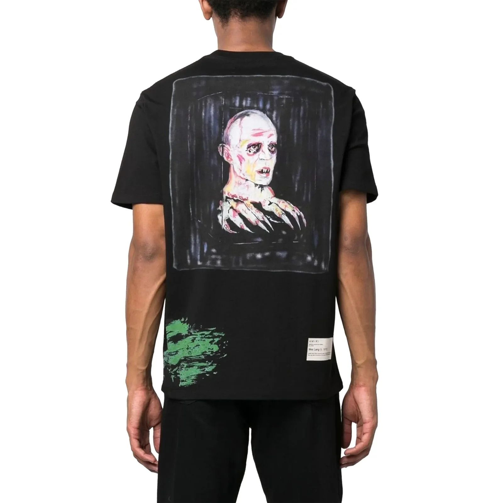 Amiri × Wes Lang o1w1db10125 Blood Short Sleeve T-Shirt in Black Size US S / EU 44-46 / 1 - 4 Thumbnail