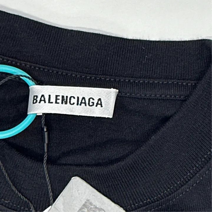 Balenciaga Balenciaga Crew Graphic Oversized T-shirt 0079-2507 Size S / US 4 / IT 40 - 3 Thumbnail