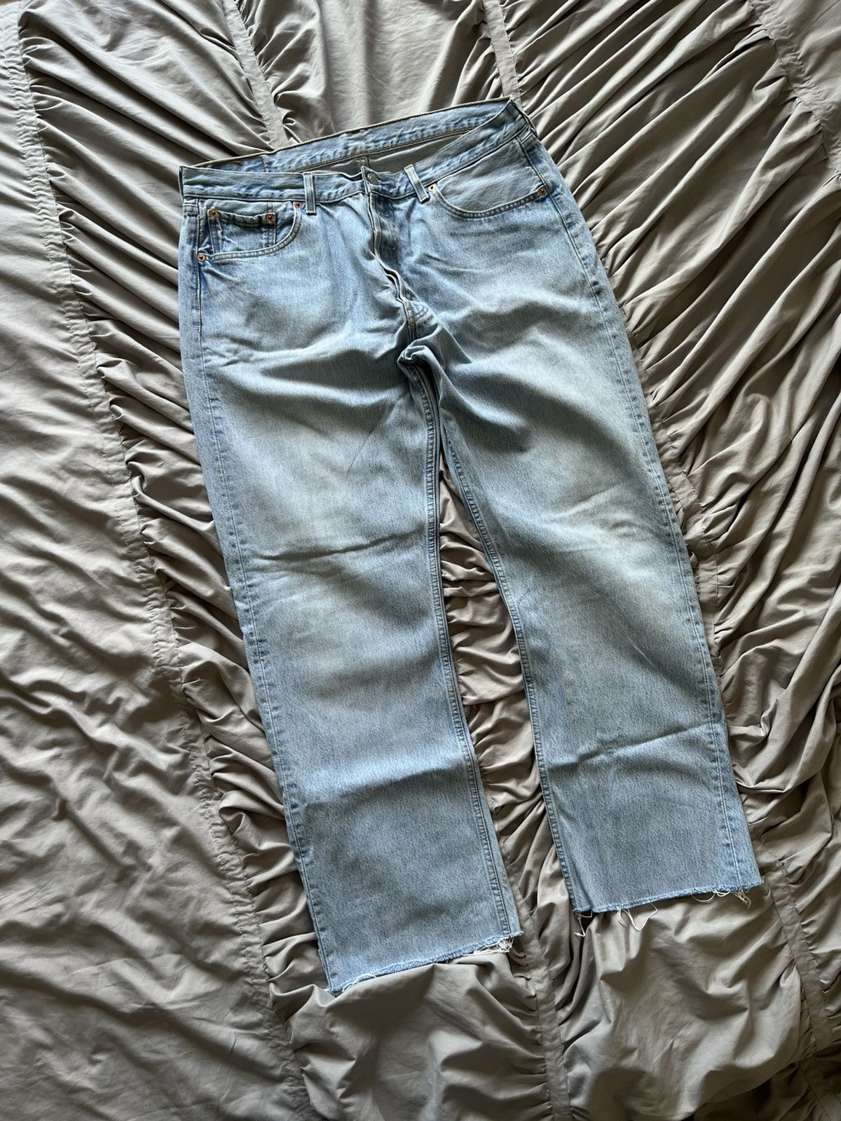 Levi's Vintage Clothing Vintage 90s Levi’s 501 Denim Baggy Wide Jeans Rare Y2K Size US 38 / EU 54 - 2 Thumbnail