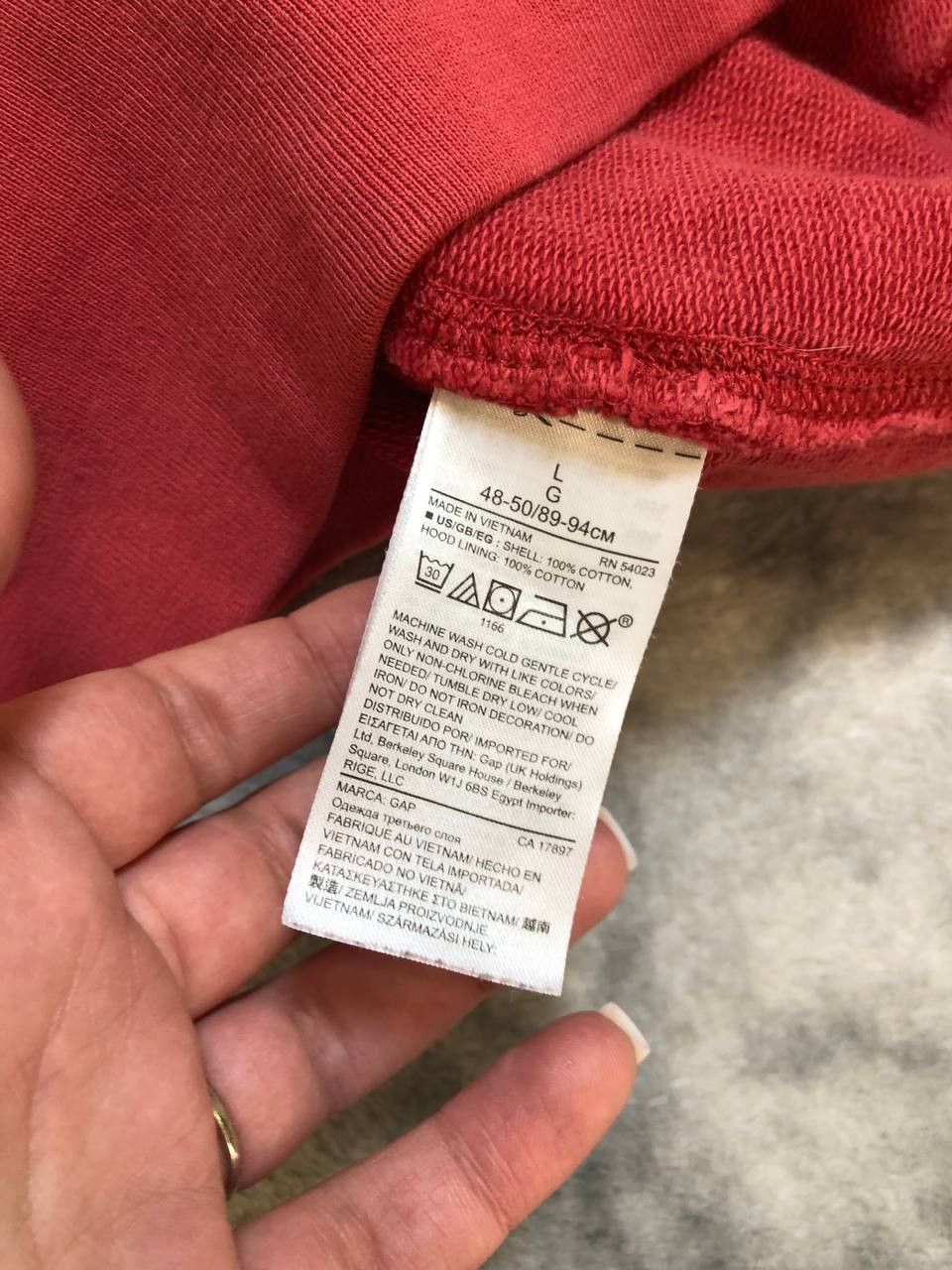 Gap GAP Big Spell Out Hoodie Sweater Size US L / EU 52-54 / 3 - 5 Thumbnail