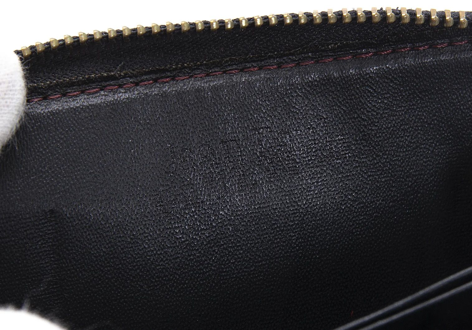 Jean Paul Gaultier Crocodile Embossed Round Zip Coin Case in Brown Size ONE SIZE - 7 Thumbnail