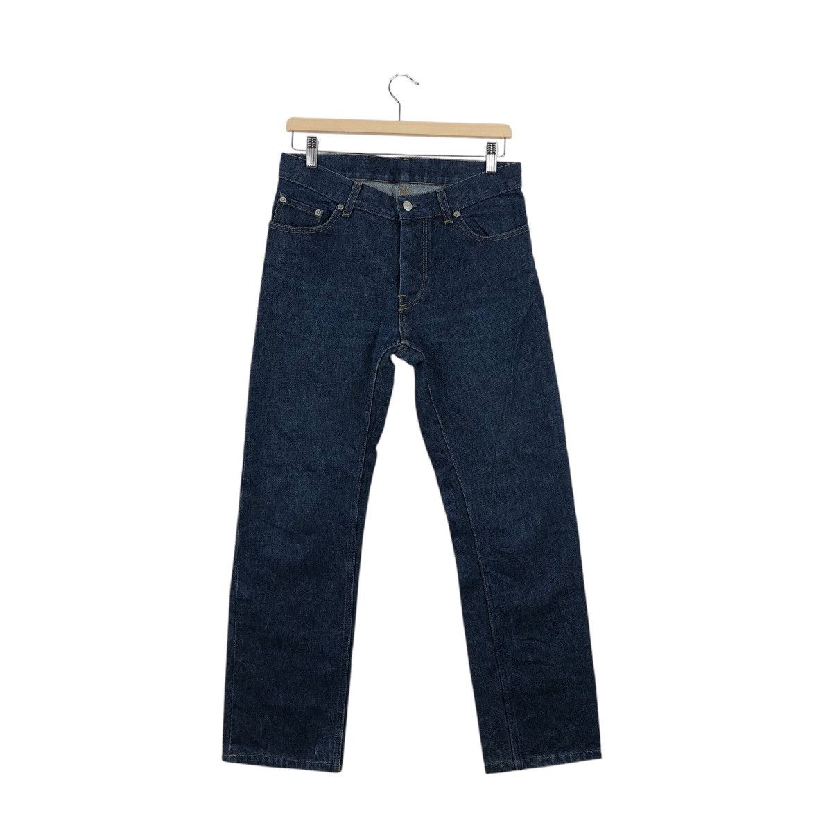 Helmut Lang Vintage Austrian Artist HELMUT LANG Classic Raw Denim Jeans Size US 30 / EU 46 - 1 Thumbnail