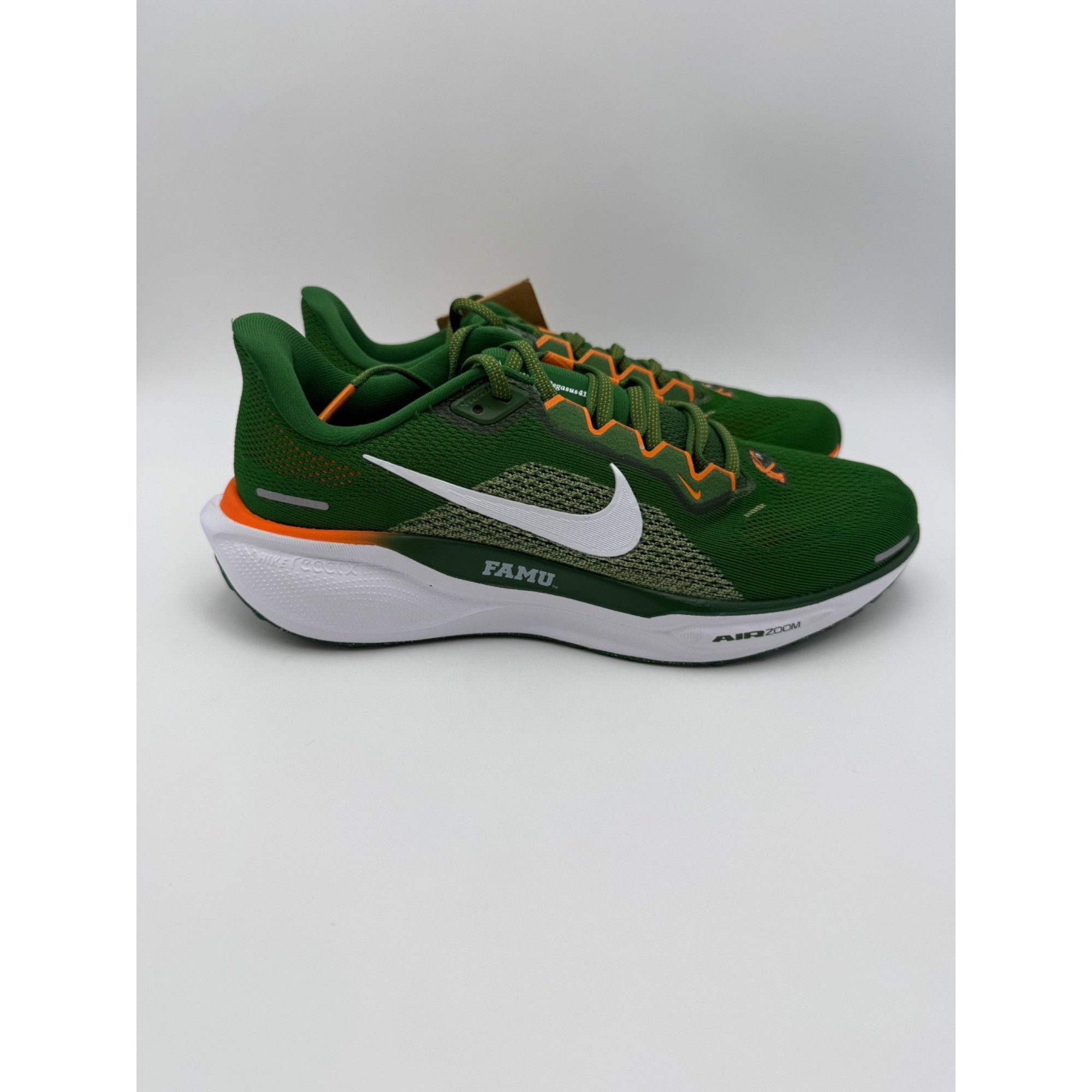 Nike Size 8 - Nike Air Zoom Pegasus 41 “FAMU” Green Orange Runnin Size US 8 / EU 41 - 1 Thumbnail