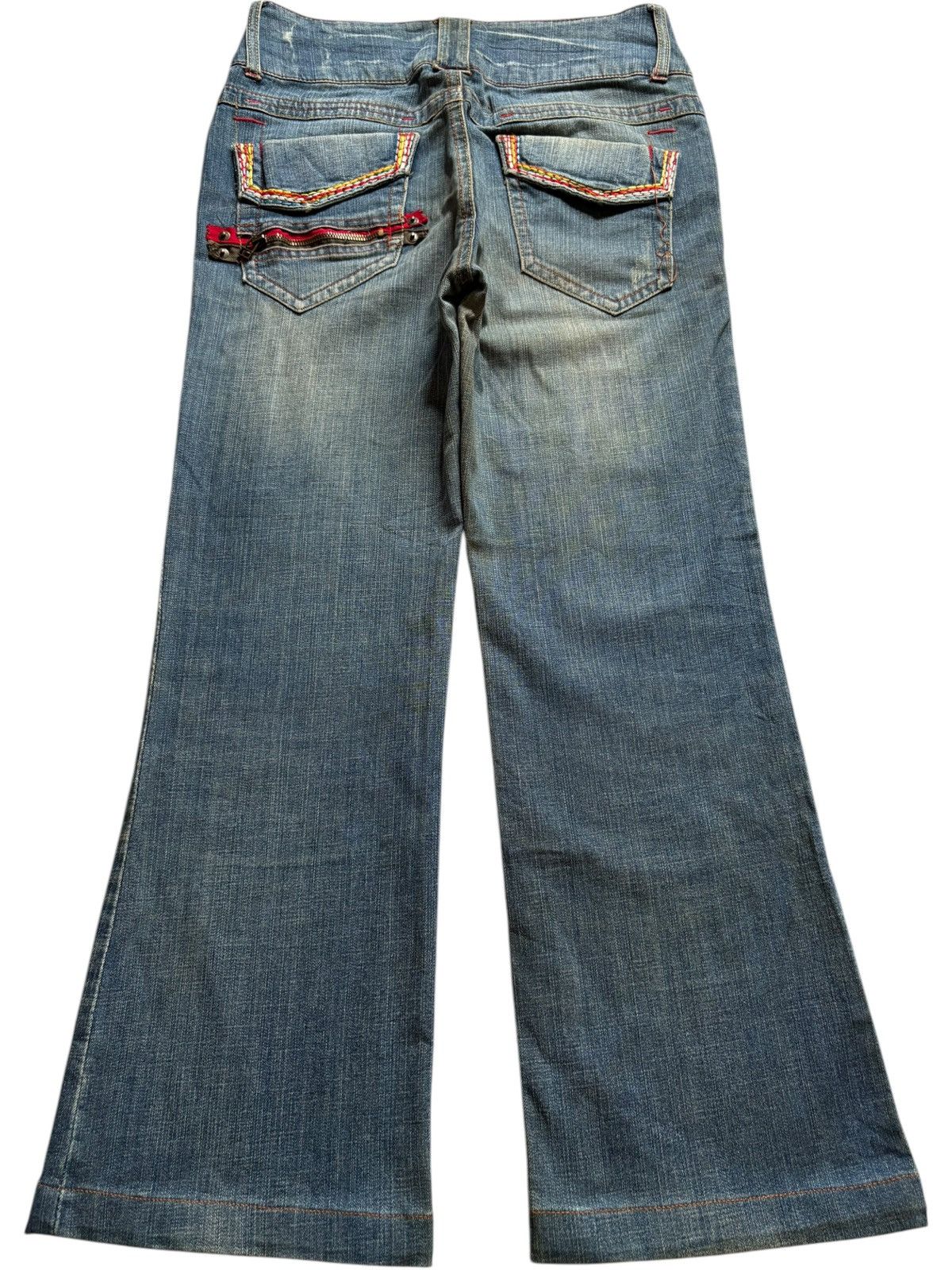 Japanese Brand Vintage Japanese Brand Mud Wash Bootcut Flare Jeans Size 30" / US 8 / IT 44 - 2 Thumbnail
