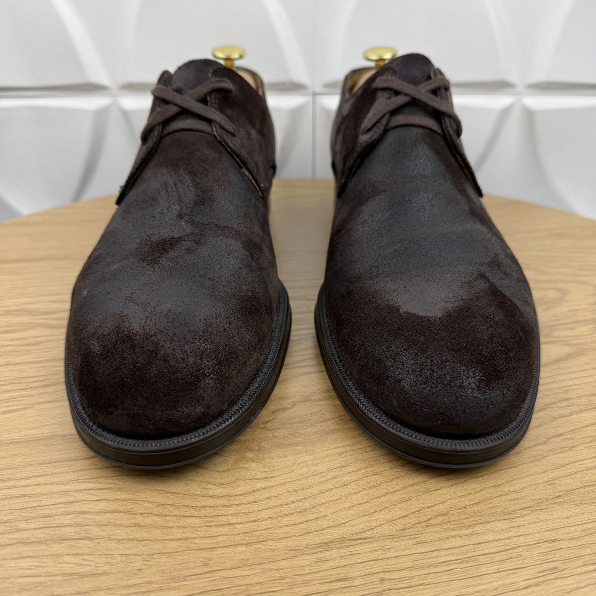 Jimmy Choo JIMMY CHOO Derby Suede Shoes Lace Up Dark Brown Men’s Size US 11 / EU 44 - 5 Thumbnail