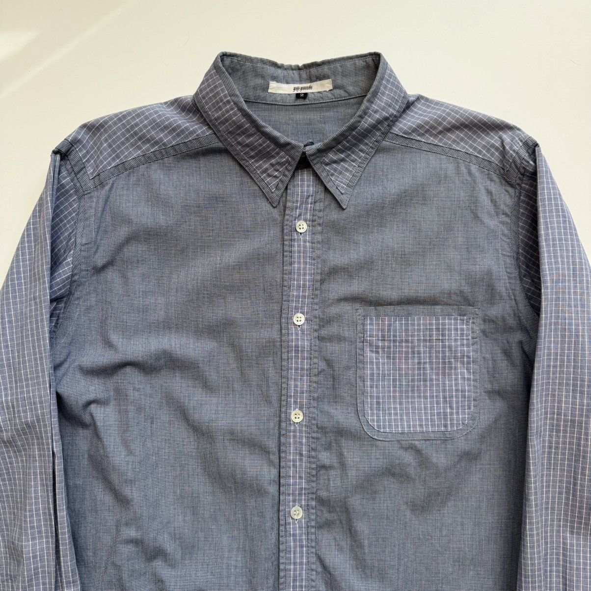 Yuji Yamada 1990s Yuji Yamada Contrast Panel Button Up Shirt Size US M / EU 48-50 / 2 - 2 Thumbnail