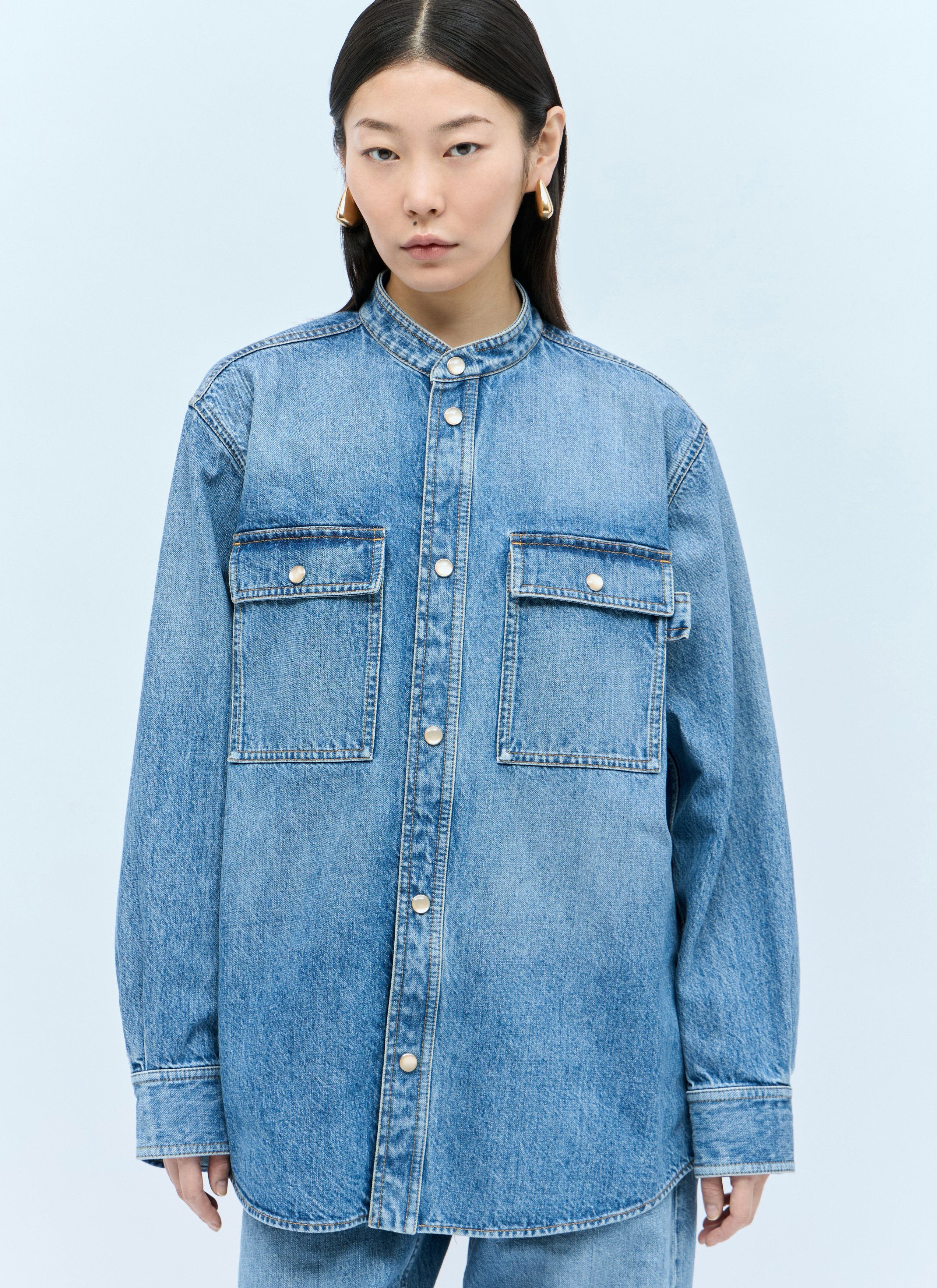 Bottega Veneta Denim Shirt Size XS / US 0-2 / IT 36-38 - 1 Thumbnail