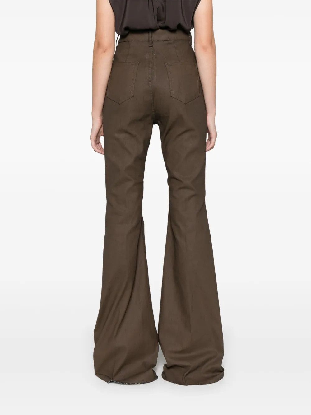 Rick Owens o1y0126 Denim Pant in Light Brown Size 26" / US 2 / IT 38 - 4 Thumbnail