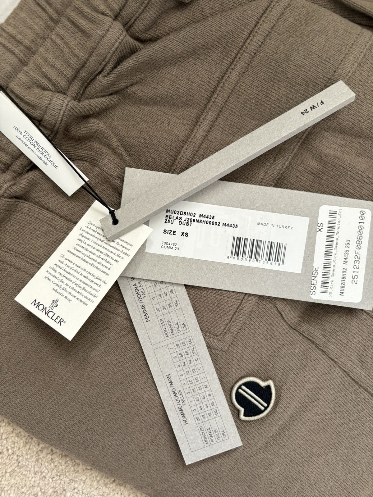 Moncler × Rick Owens Rick Owens x Moncler bela lounge pants Size US 27 - 4 Thumbnail