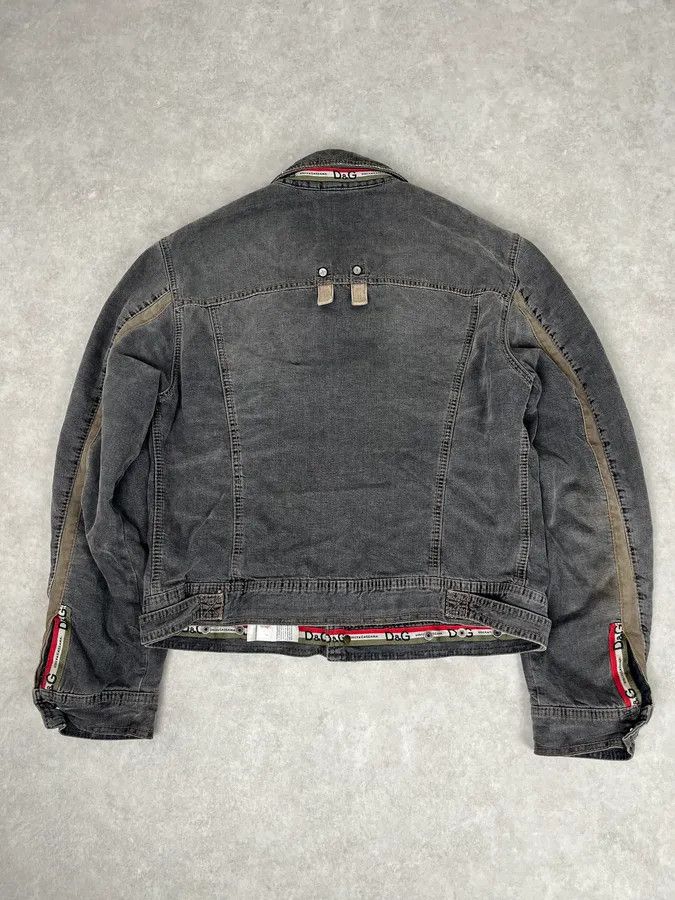 Dolce & Gabbana AW2004 Dolce & Gabbana Grey Denim Pocket Straps Jacket Size US M / EU 48-50 / 2 - 2 Thumbnail