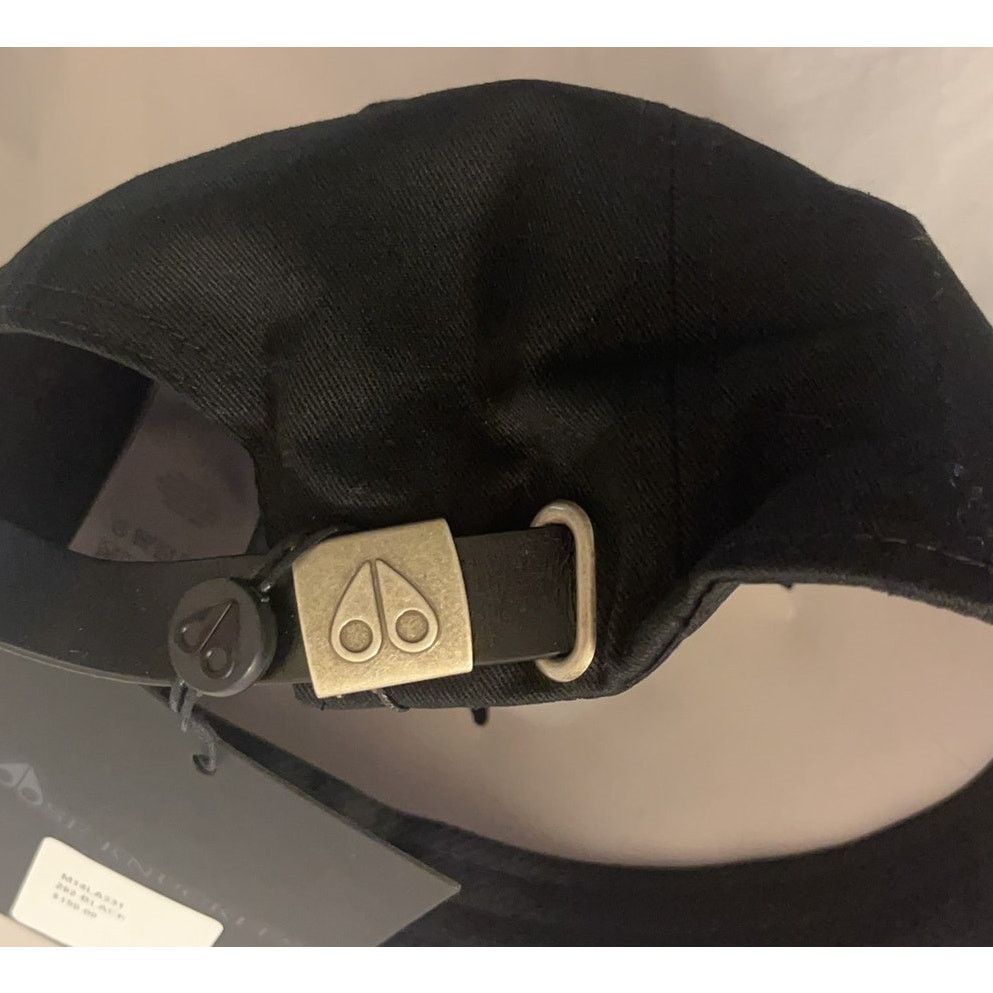 Moose Knuckles Moose Knuckles Hollow Logo Cap BLACK / 100% Cotton - OS NWT Size ONE SIZE - 8 Thumbnail