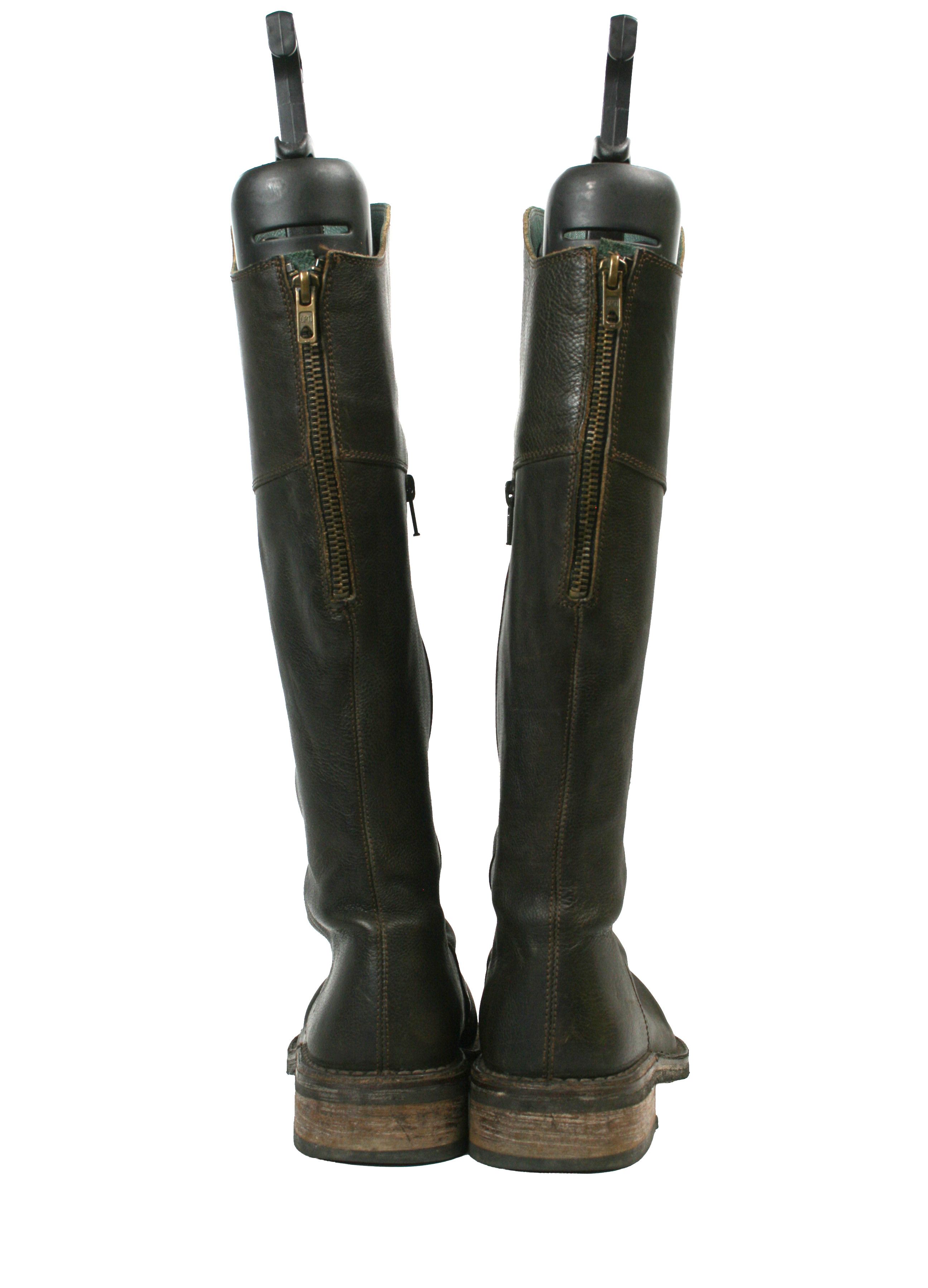 Other Bubetti Avant Garde Knee High Biker Boots Vintage Size US 8.5 / IT 38.5 - 9 Thumbnail