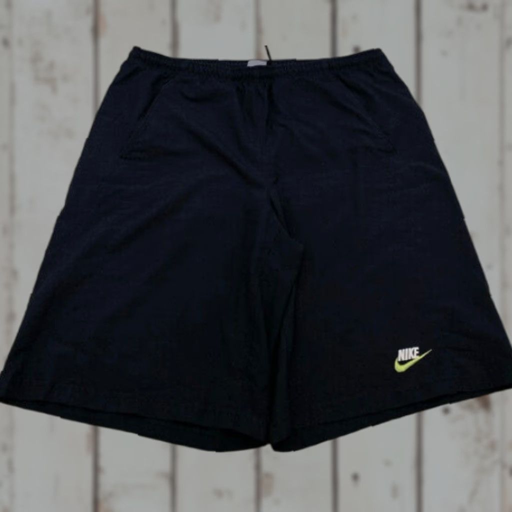 Nike Nike Shorts Men's L Black 36x11 Drawstring Elastic Waist Pockets 4699 Size US 36 / EU 52 - 1 Thumbnail