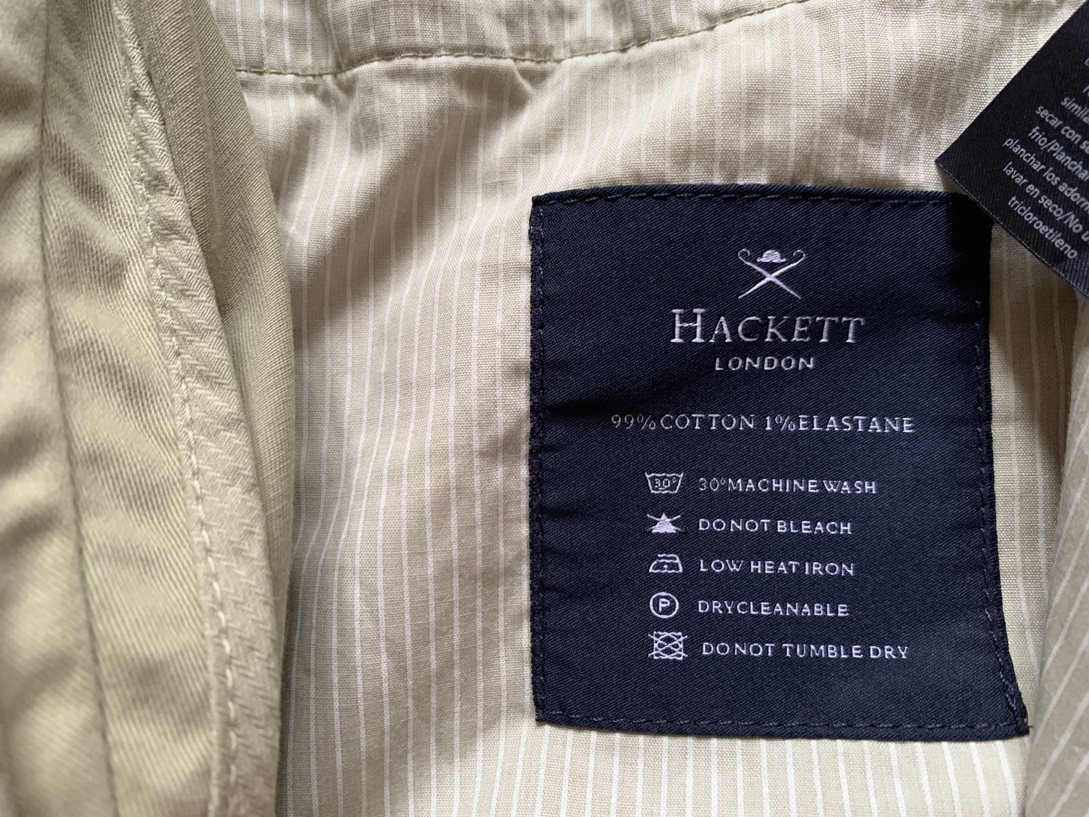 Designer × Hackett Hackett London Men's New Cotton Chino Pants Size US 36 / EU 52 - 10 Thumbnail